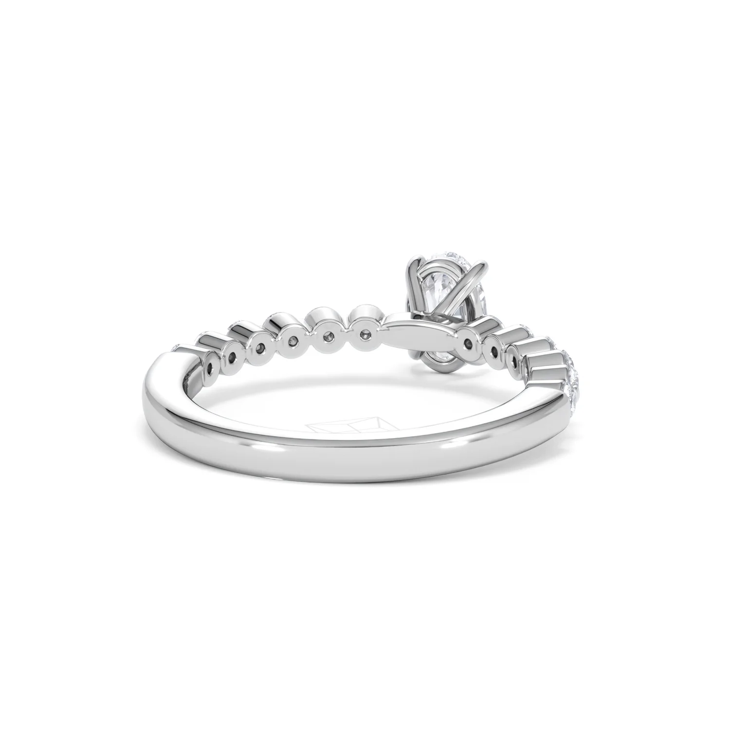 Solstice Oval Cut 0.80ct Lab Diamond Engagement Ring F/VS in 9k White Gold - Image 45