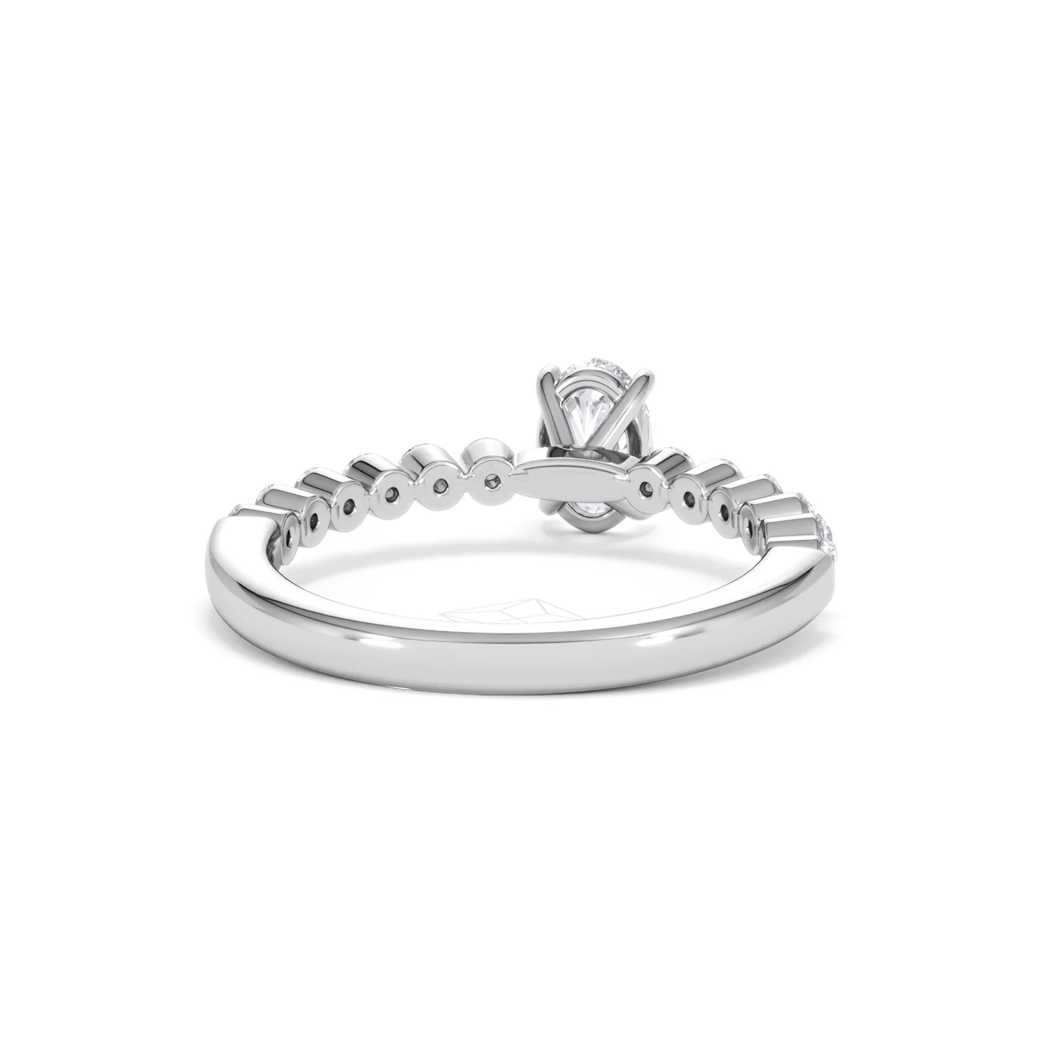 Solstice Oval Cut 0.80ct Lab Diamond Engagement Ring F/VS in 9k White Gold - Image 47