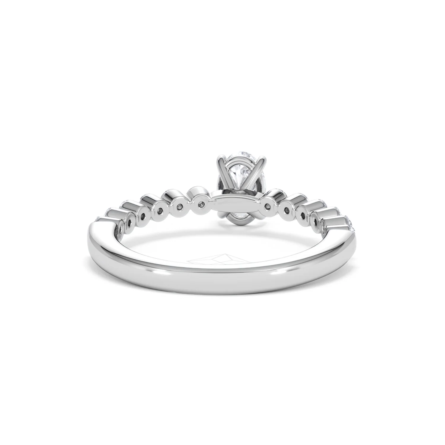 Solstice Oval Cut 0.80ct Lab Diamond Engagement Ring F/VS in 9k White Gold - Image 48