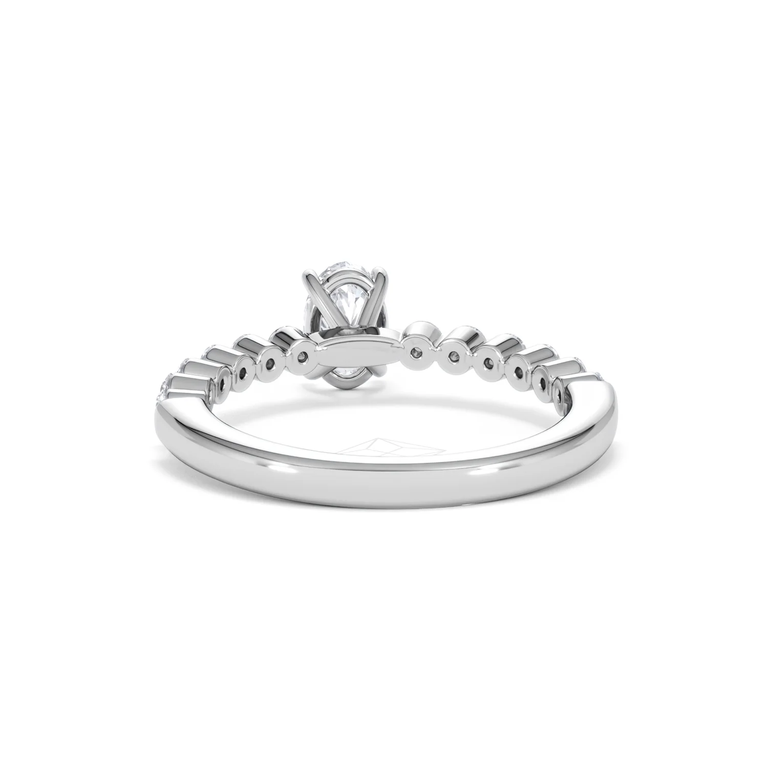 Solstice Oval Cut 0.80ct Lab Diamond Engagement Ring F/VS in 9k White Gold - Image 52
