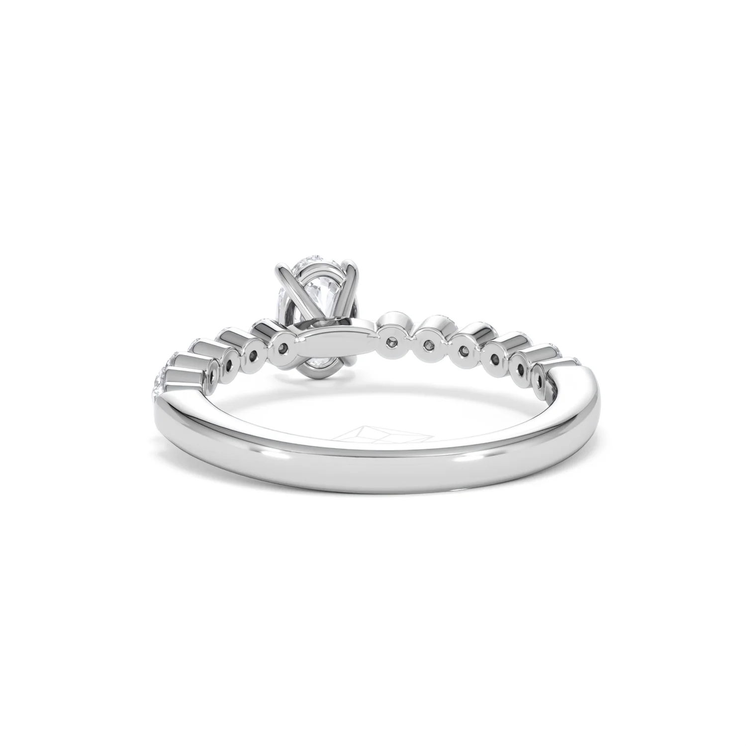Solstice Oval Cut 0.80ct Lab Diamond Engagement Ring F/VS in 9k White Gold - Image 53