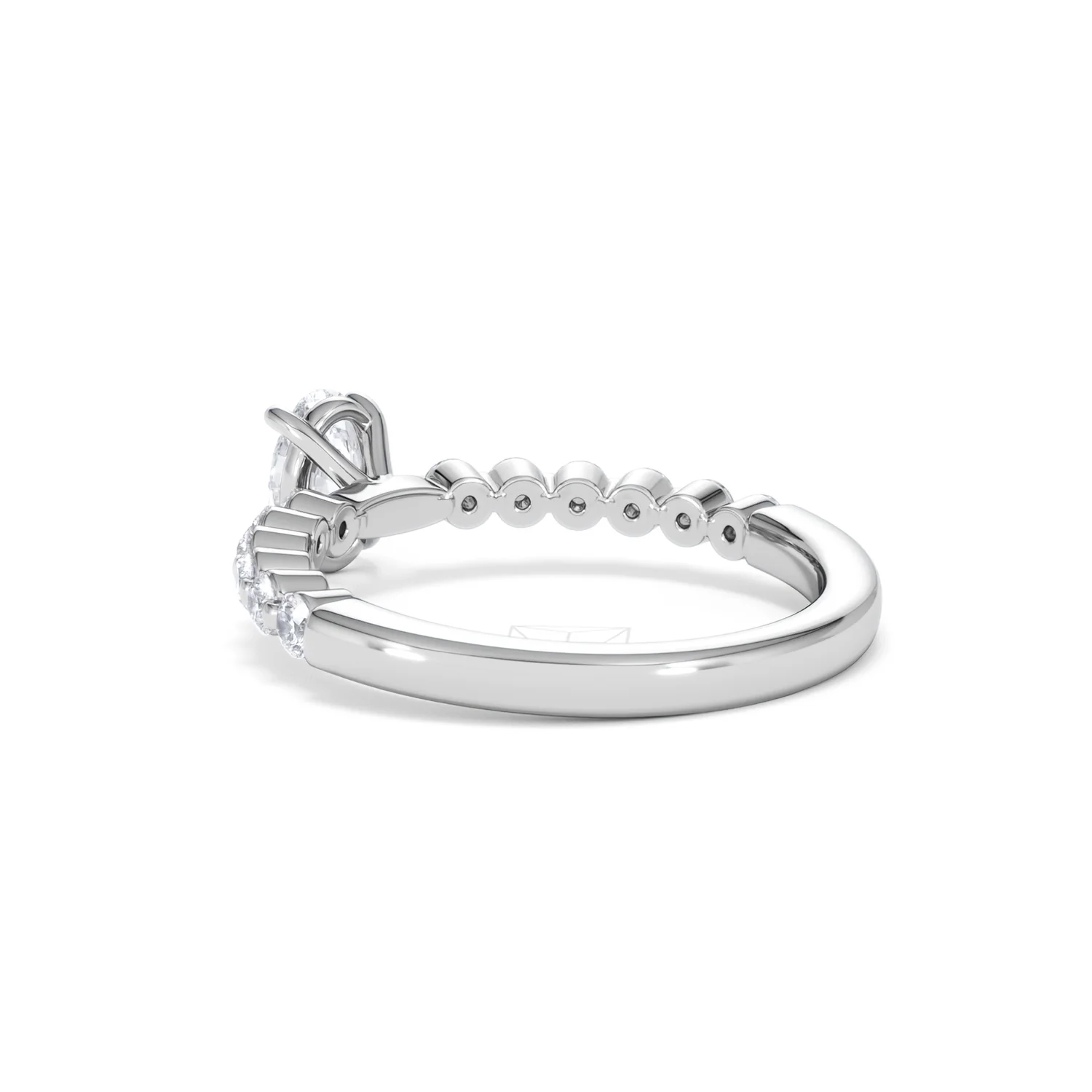Solstice Oval Cut 0.80ct Lab Diamond Engagement Ring F/VS in 9k White Gold - Image 59