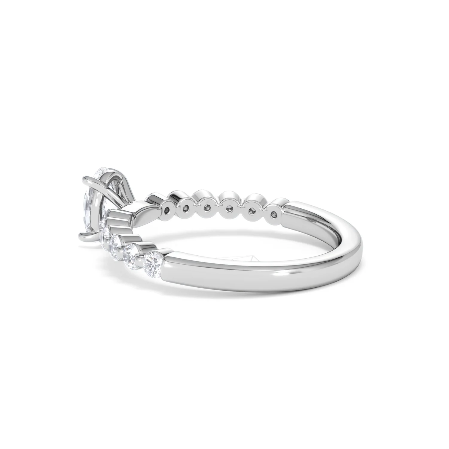 Solstice Oval Cut 0.80ct Lab Diamond Engagement Ring F/VS in 9k White Gold - Image 63