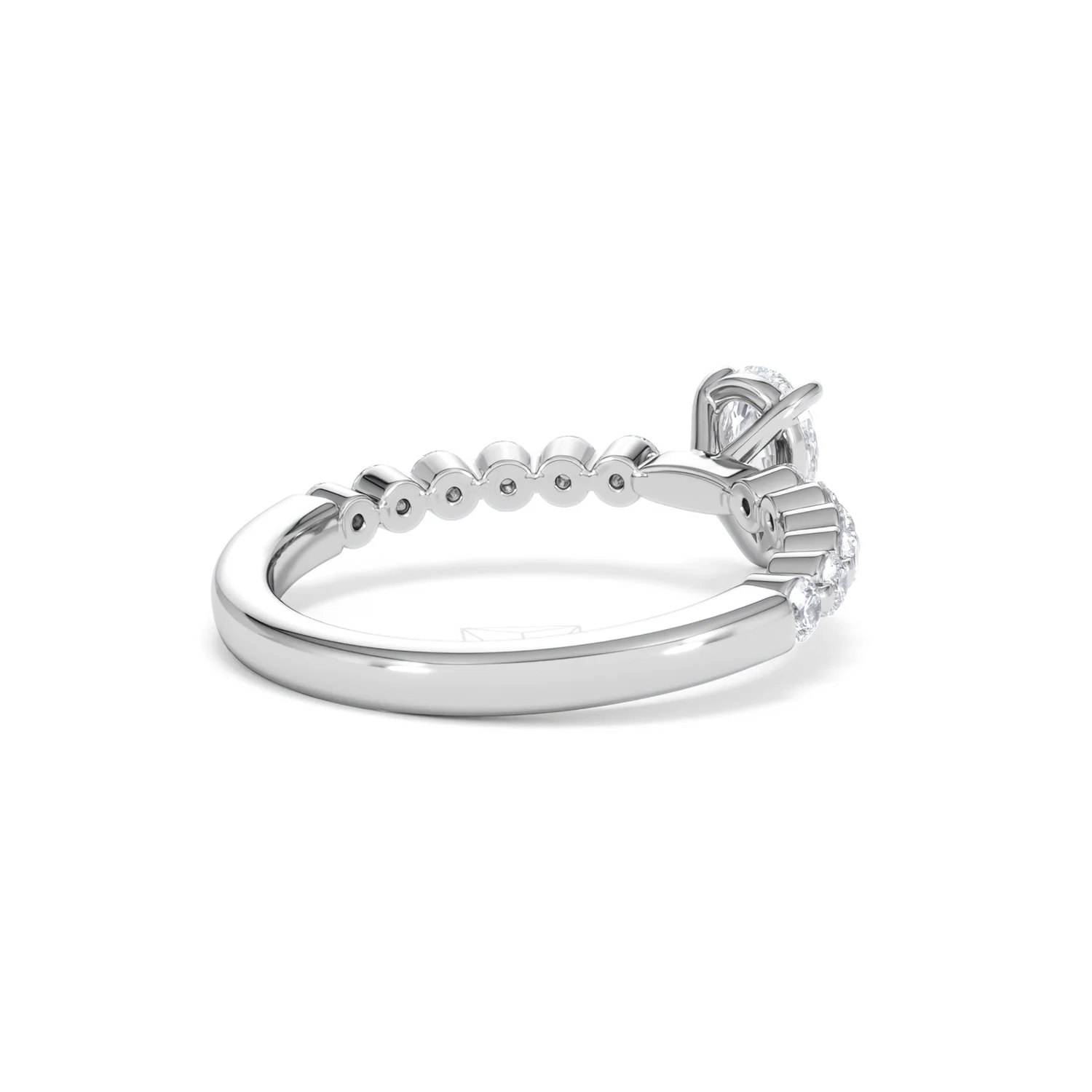 Solstice Pear Cut 0.80ct Lab Diamond Engagement Ring F/VS in 9k White Gold - Image 41