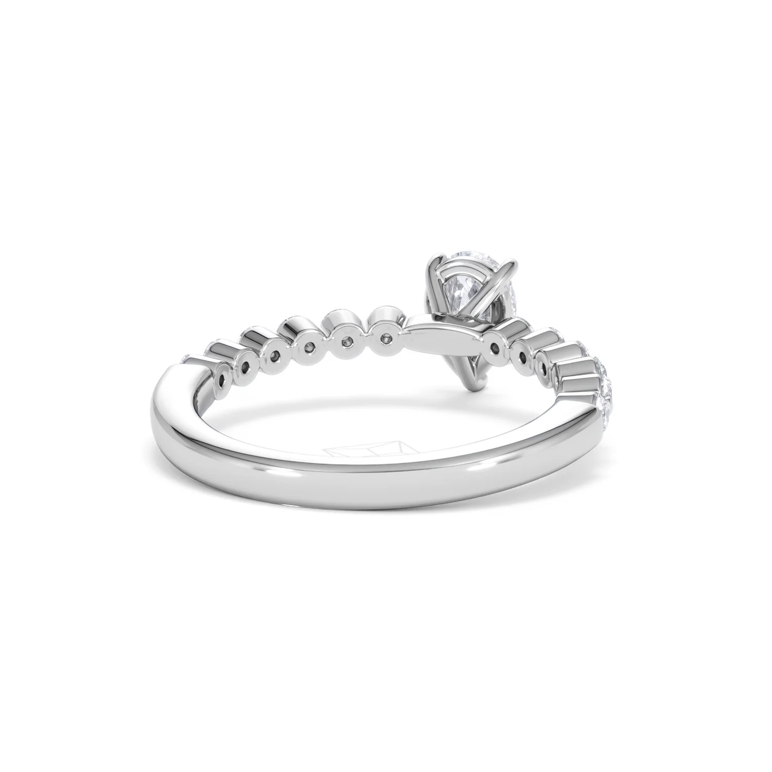 Solstice Pear Cut 0.80ct Lab Diamond Engagement Ring F/VS in 9k White Gold - Image 45