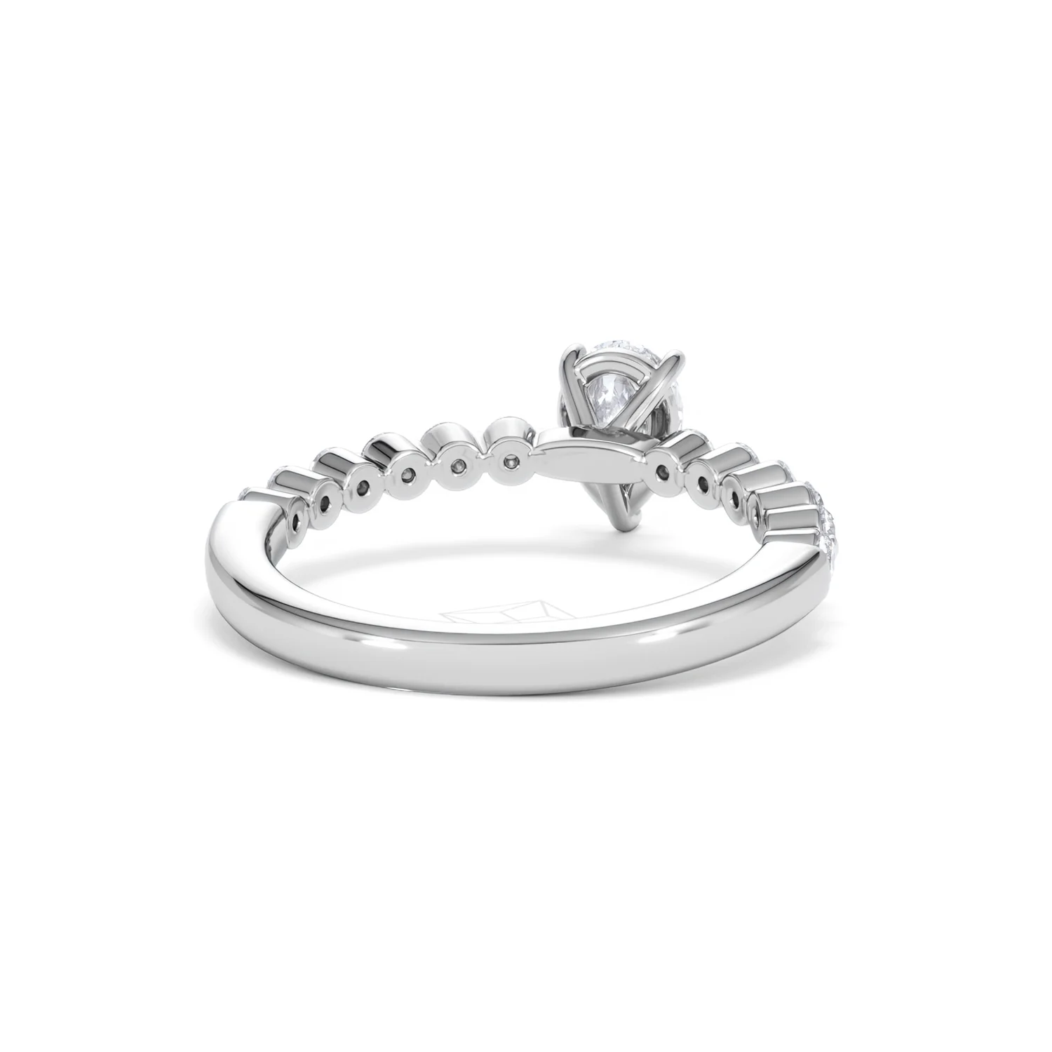 Solstice Pear Cut 0.80ct Lab Diamond Engagement Ring F/VS in 9k White Gold - Image 46