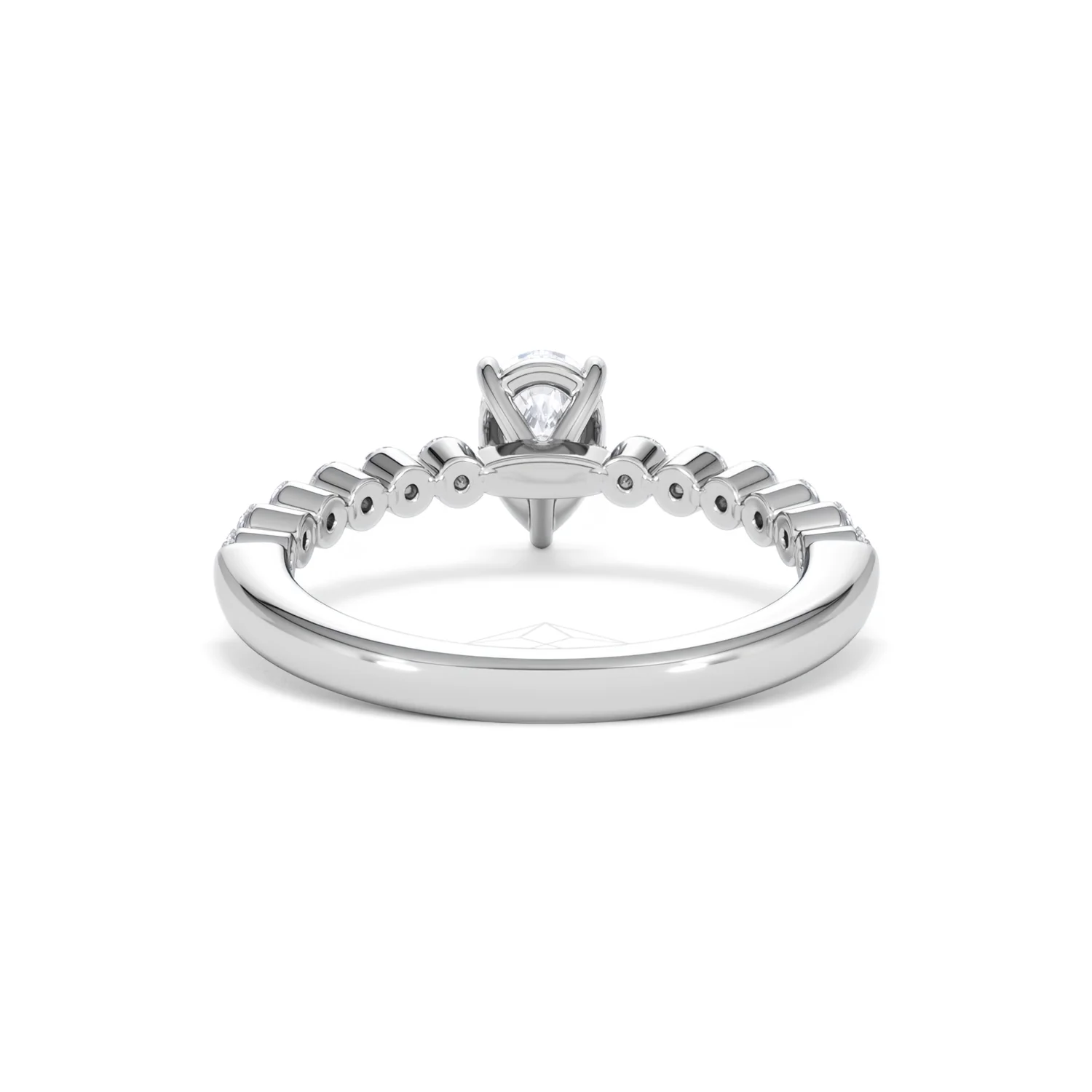 Solstice Pear Cut 0.80ct Lab Diamond Engagement Ring F/VS in 9k White Gold - Image 50