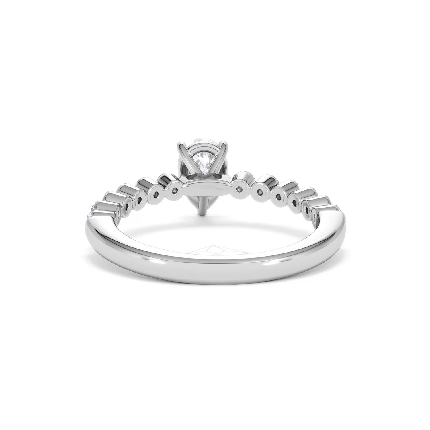 Solstice Pear Cut 0.80ct Lab Diamond Engagement Ring F/VS in 9k White Gold - Image 51