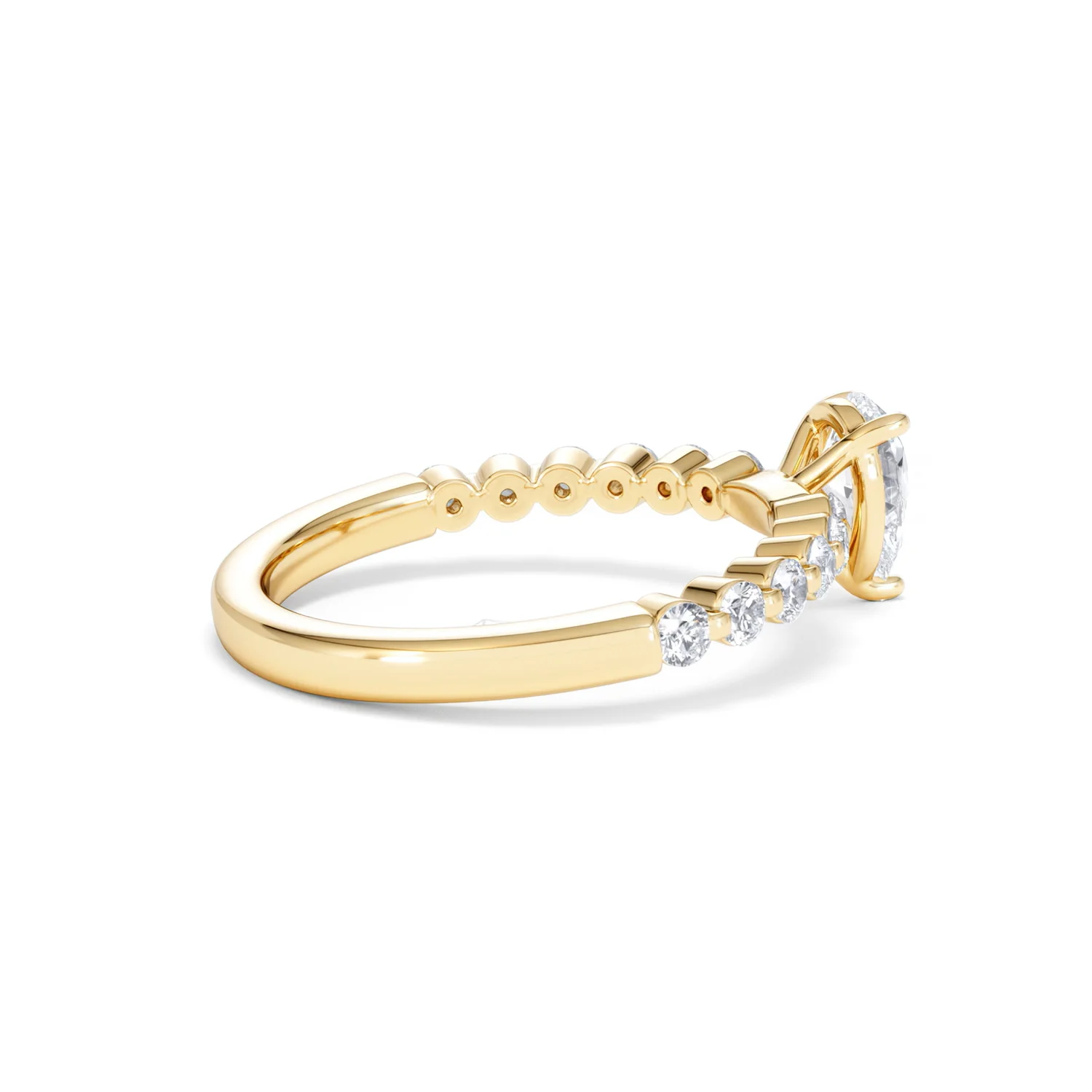 Solstice Pear Cut 0.80ct Lab Diamond Pear Shape Engagement Ring F/VS in 9k Gold - Image 35