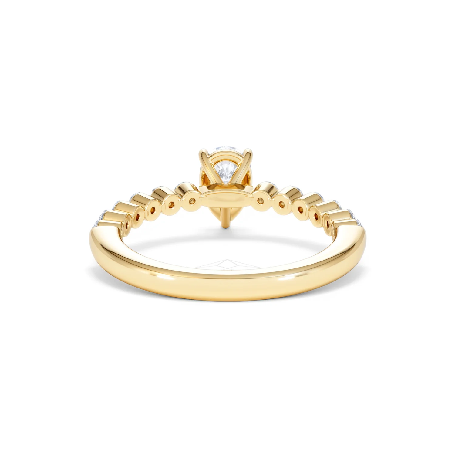 Solstice Pear Cut 0.80ct Lab Diamond Pear Shape Engagement Ring F/VS in 9k Gold - Image 50