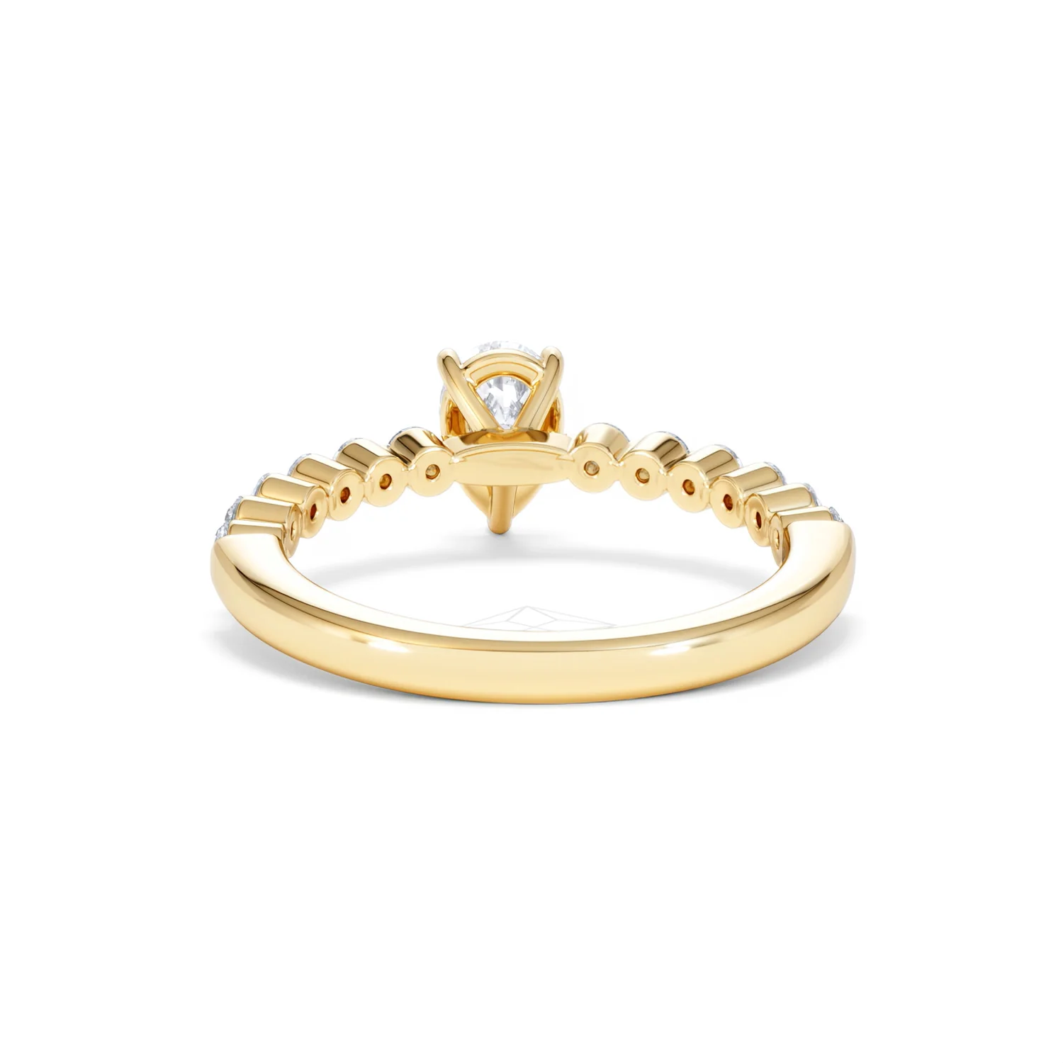 Solstice Pear Cut 0.80ct Lab Diamond Pear Shape Engagement Ring F/VS in 9k Gold - Image 51