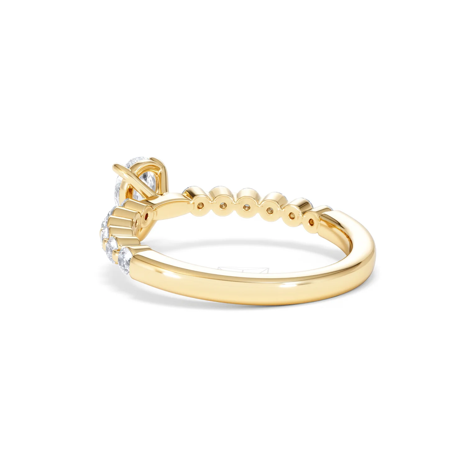 Solstice Pear Cut 0.80ct Lab Diamond Pear Shape Engagement Ring F/VS in 9k Gold - Image 59
