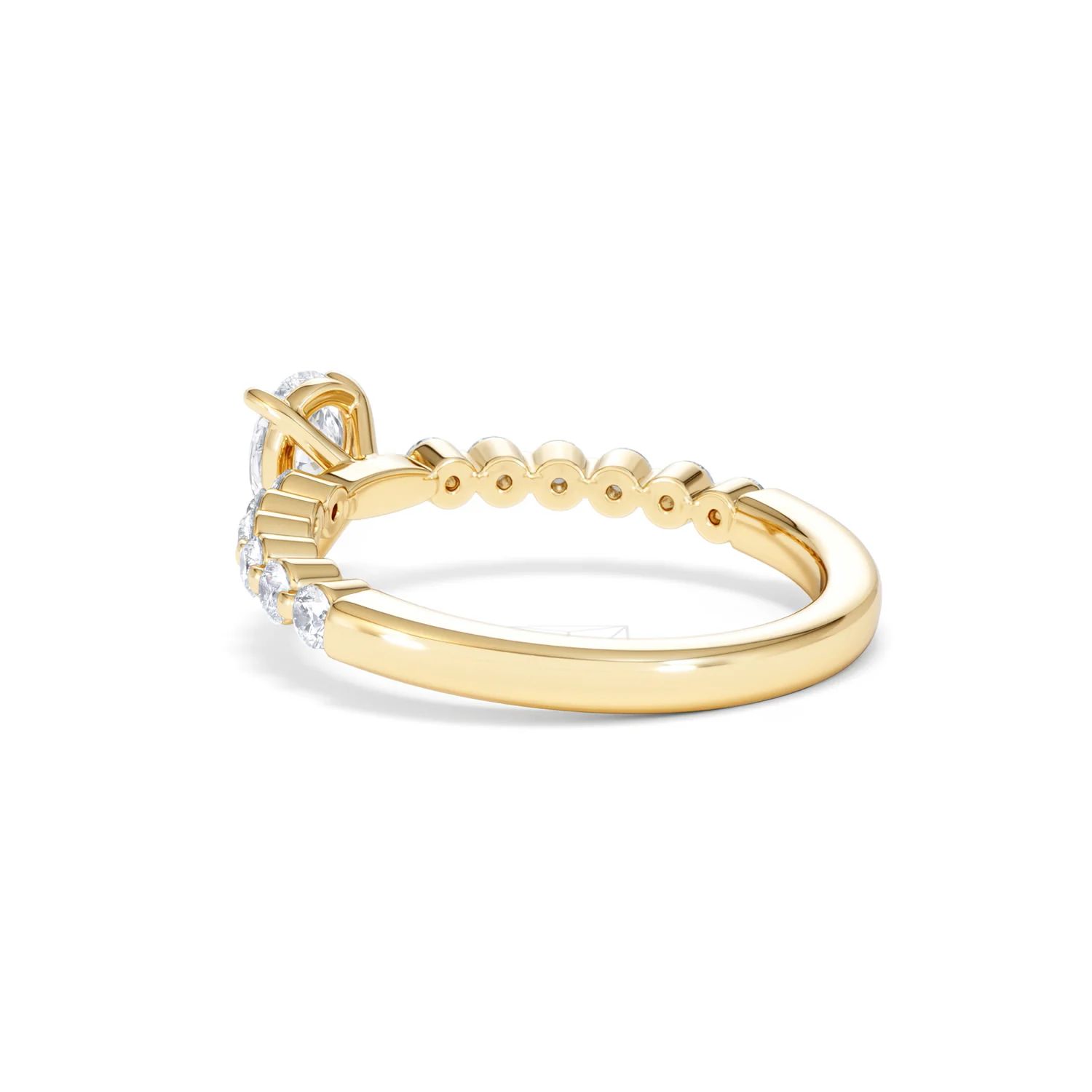 Solstice Pear Cut 0.80ct Lab Diamond Pear Shape Engagement Ring F/VS in 9k Gold - Image 60