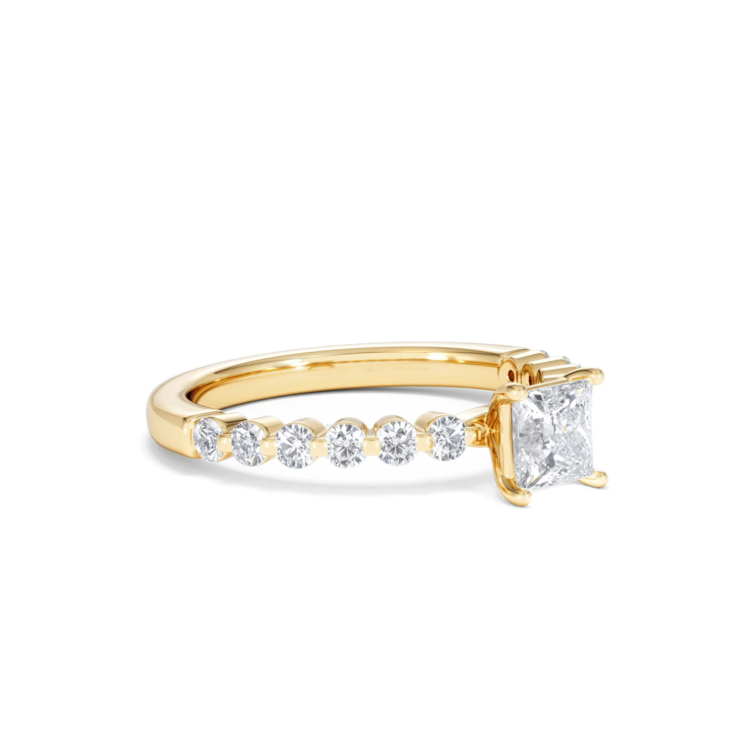 Solstice Princess Cut 0.80ct Lab Diamond Engagement Ring F/VS in 9k Gold - Image 19