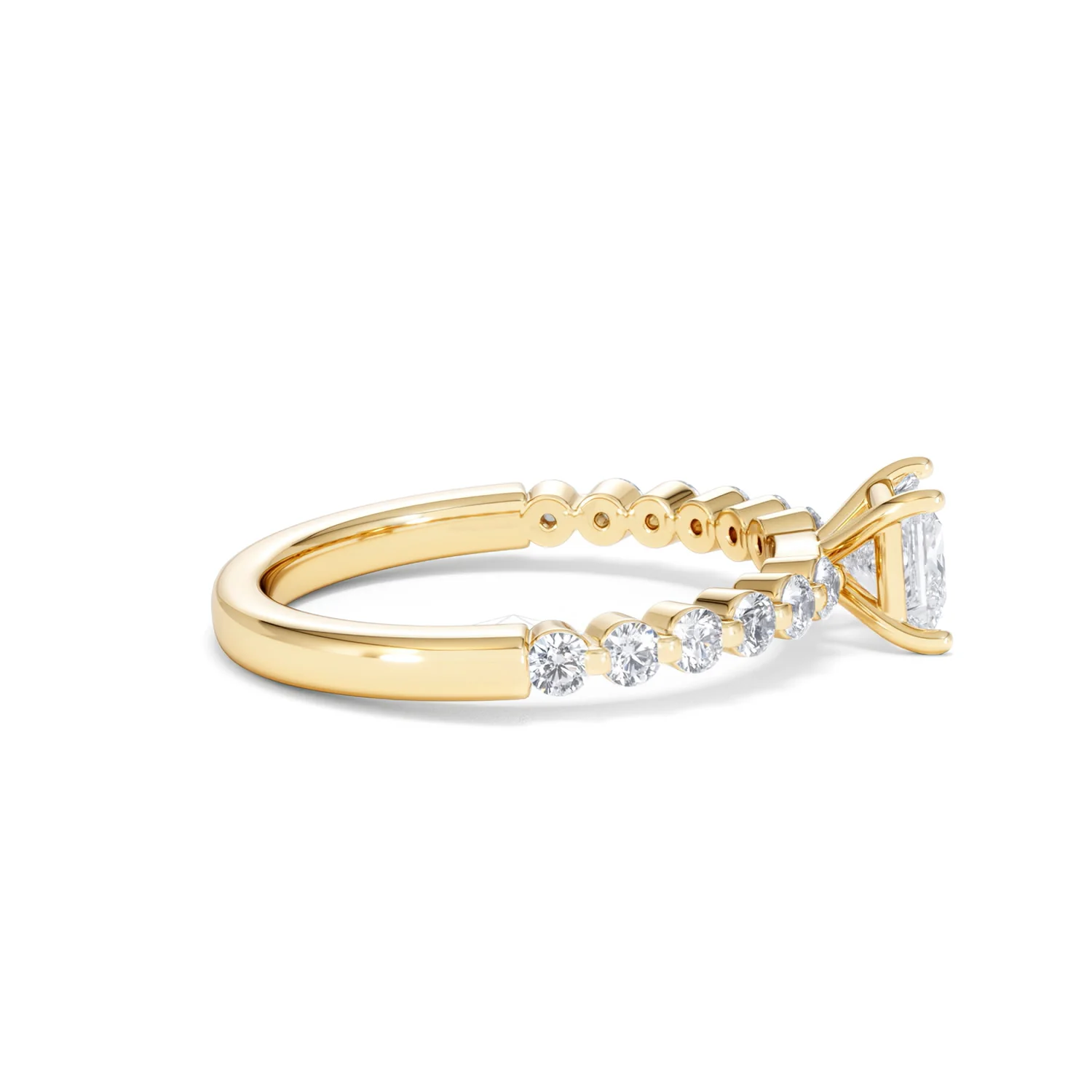 Solstice Princess Cut 0.80ct Lab Diamond Engagement Ring F/VS in 9k Gold - Image 30