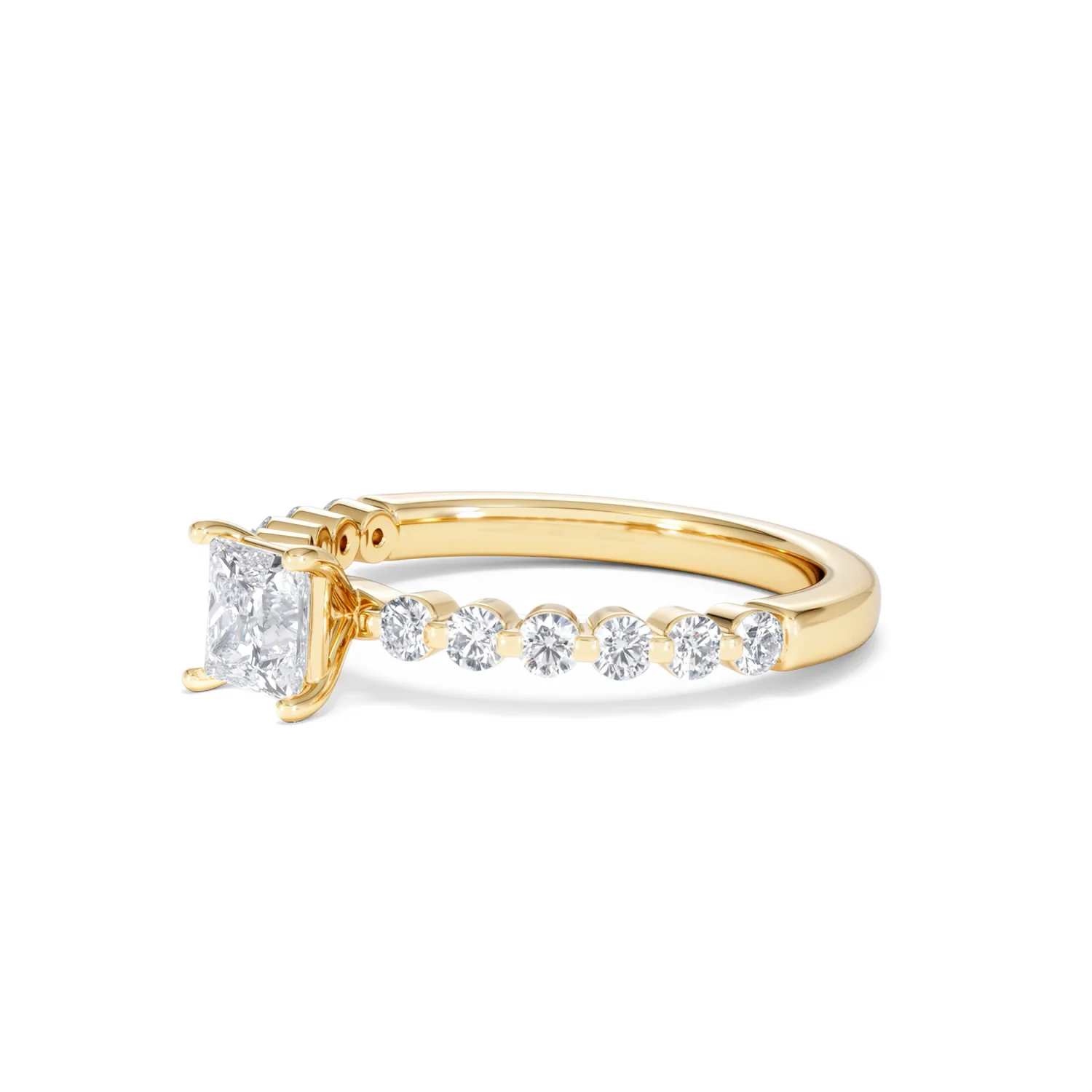 Solstice Princess Cut 0.80ct Lab Diamond Engagement Ring F/VS in 9k Gold - Image 79
