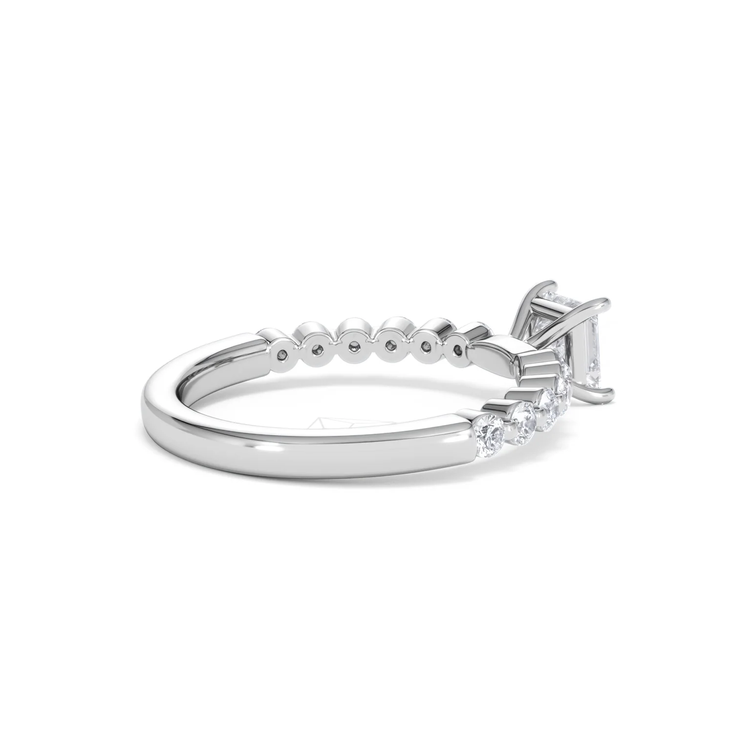 Solstice Princess Cut 0.80ct Lab Diamond Engagement Ring F/VS in 9k White Gold - Image 37