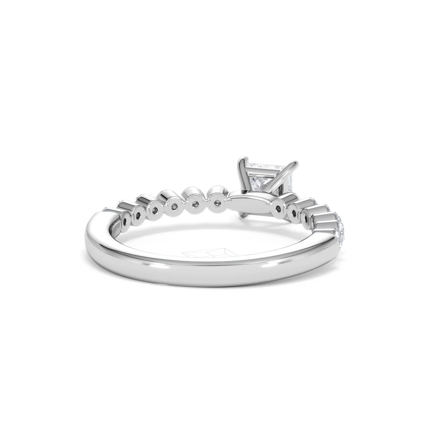 Solstice Princess Cut 0.80ct Lab Diamond Engagement Ring F/VS in 9k White Gold - Image 45