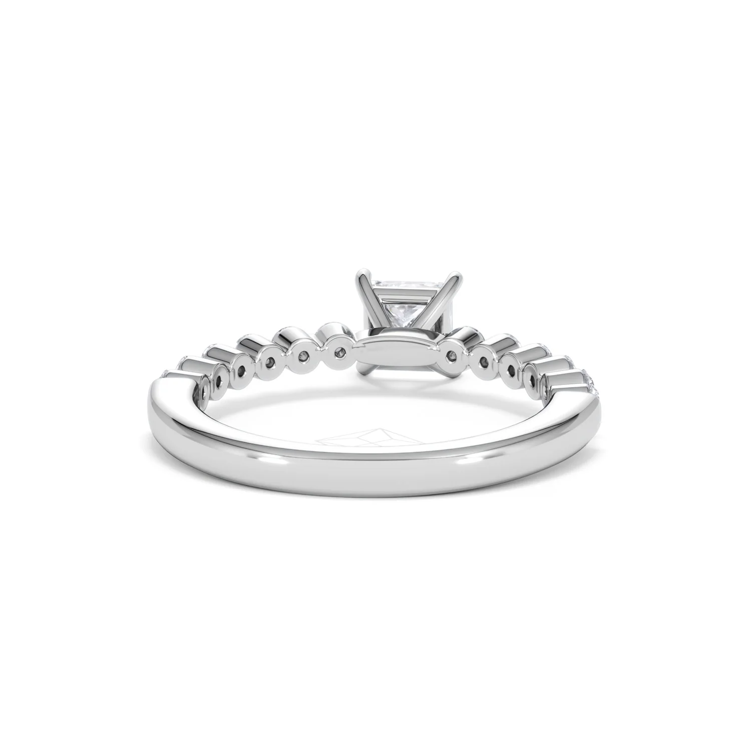 Solstice Princess Cut 0.80ct Lab Diamond Engagement Ring F/VS in 9k White Gold - Image 48