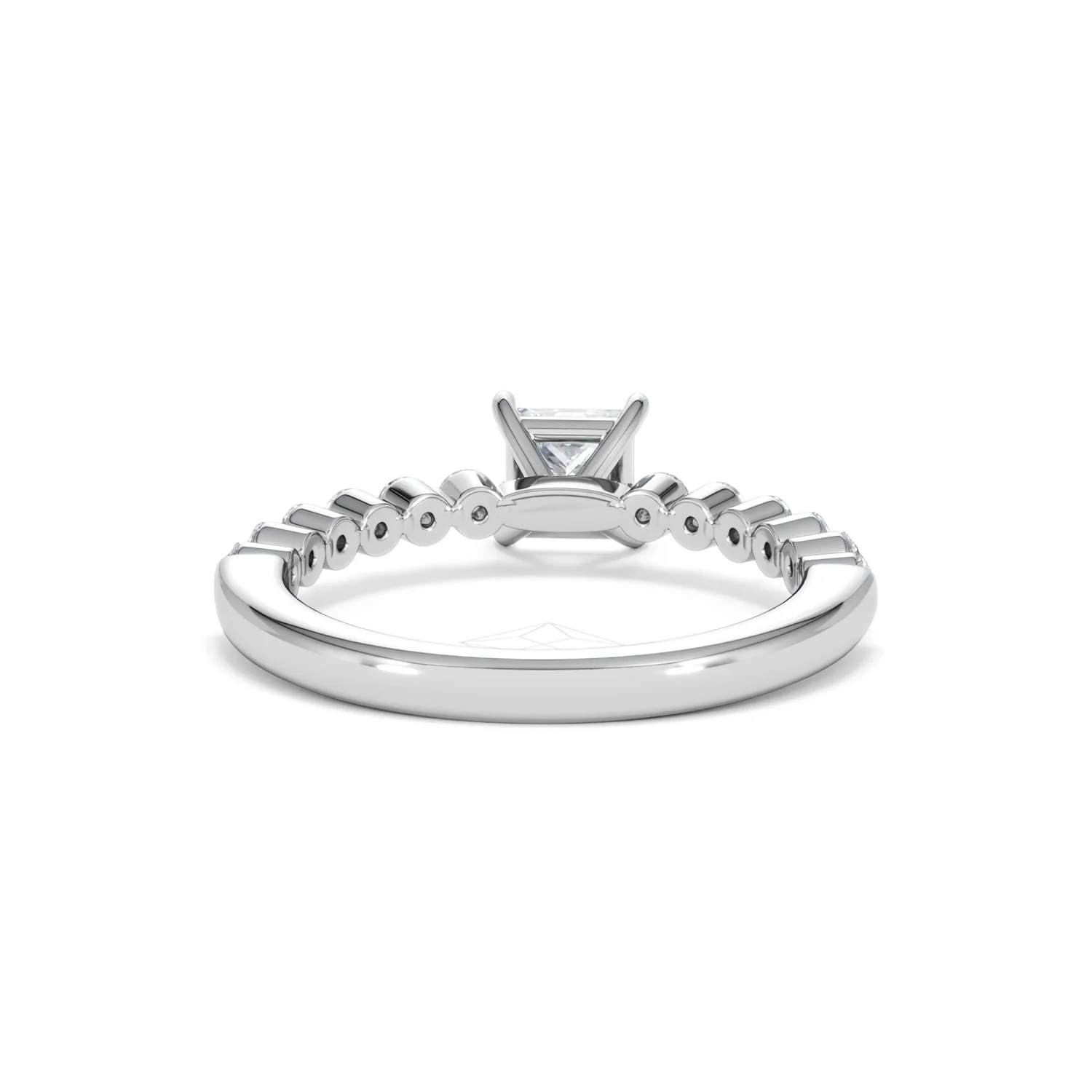 Solstice Princess Cut 0.80ct Lab Diamond Engagement Ring F/VS in 9k White Gold - Image 49