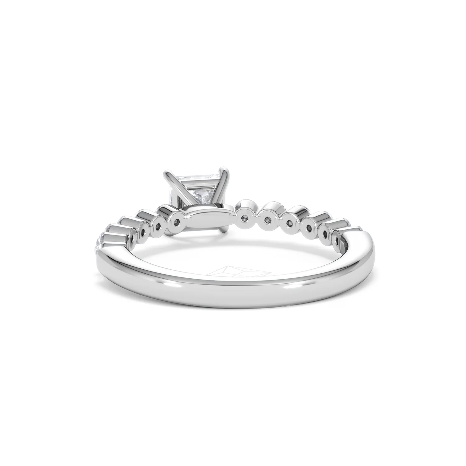 Solstice Princess Cut 0.80ct Lab Diamond Engagement Ring F/VS in 9k White Gold - Image 53