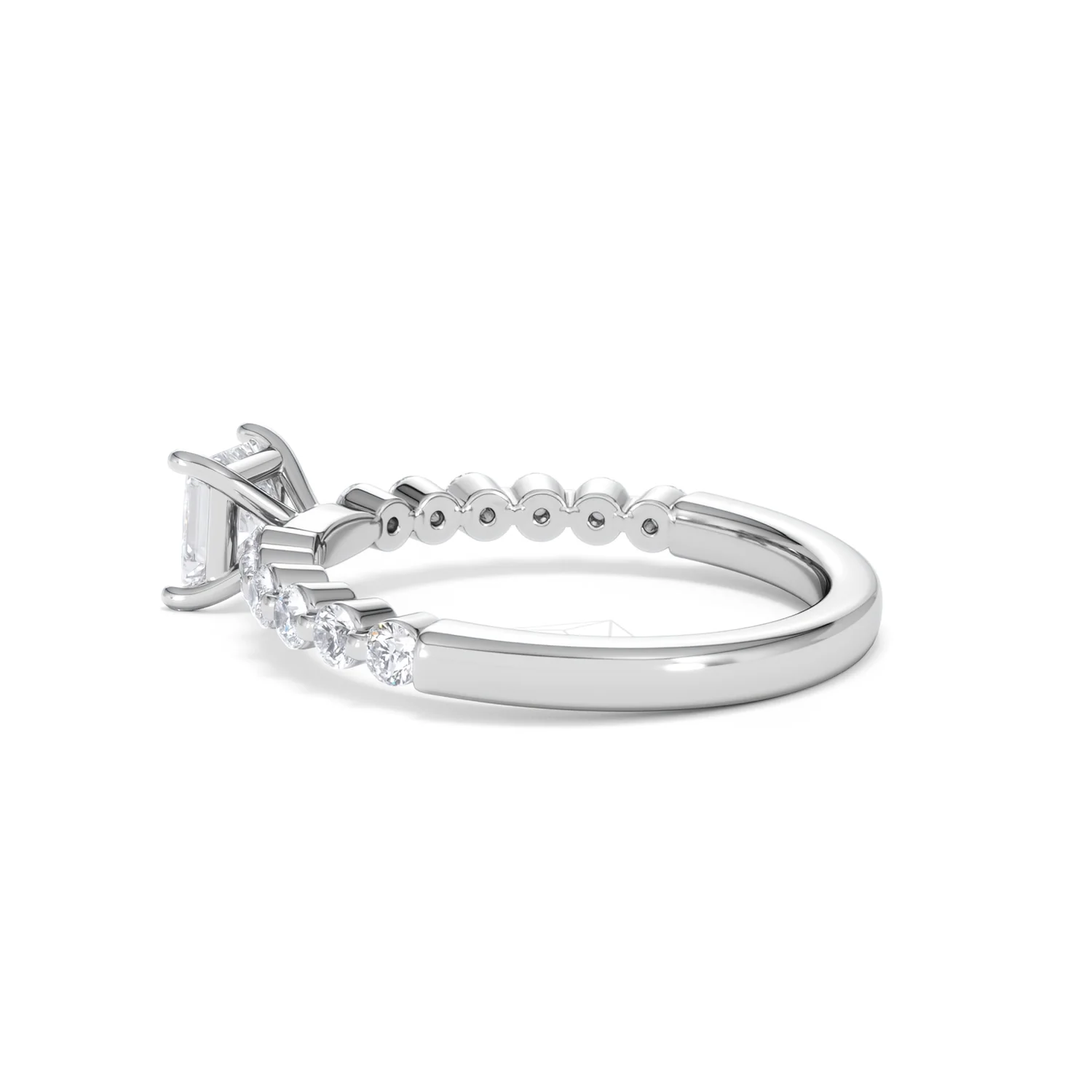 Solstice Princess Cut 0.80ct Lab Diamond Engagement Ring F/VS in 9k White Gold - Image 64