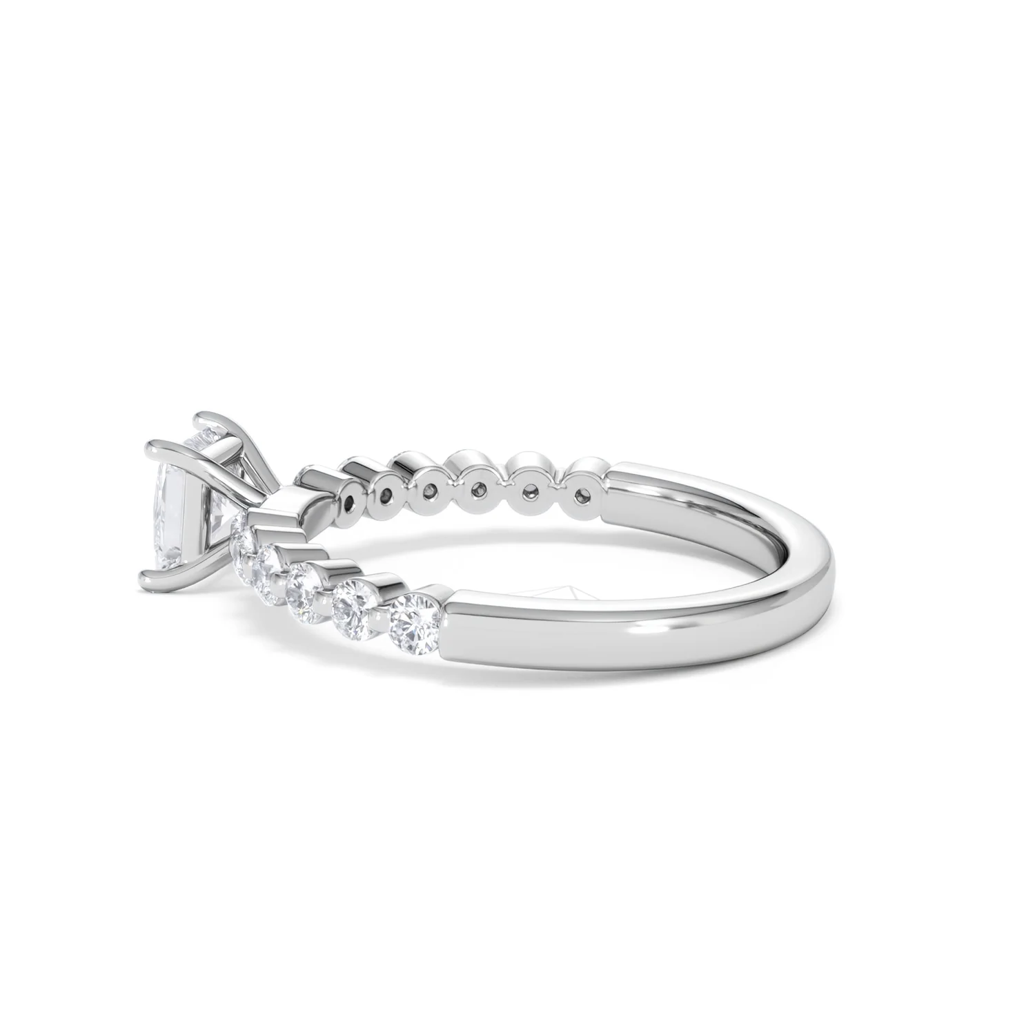 Solstice Princess Cut 0.80ct Lab Diamond Engagement Ring F/VS in 9k White Gold - Image 66