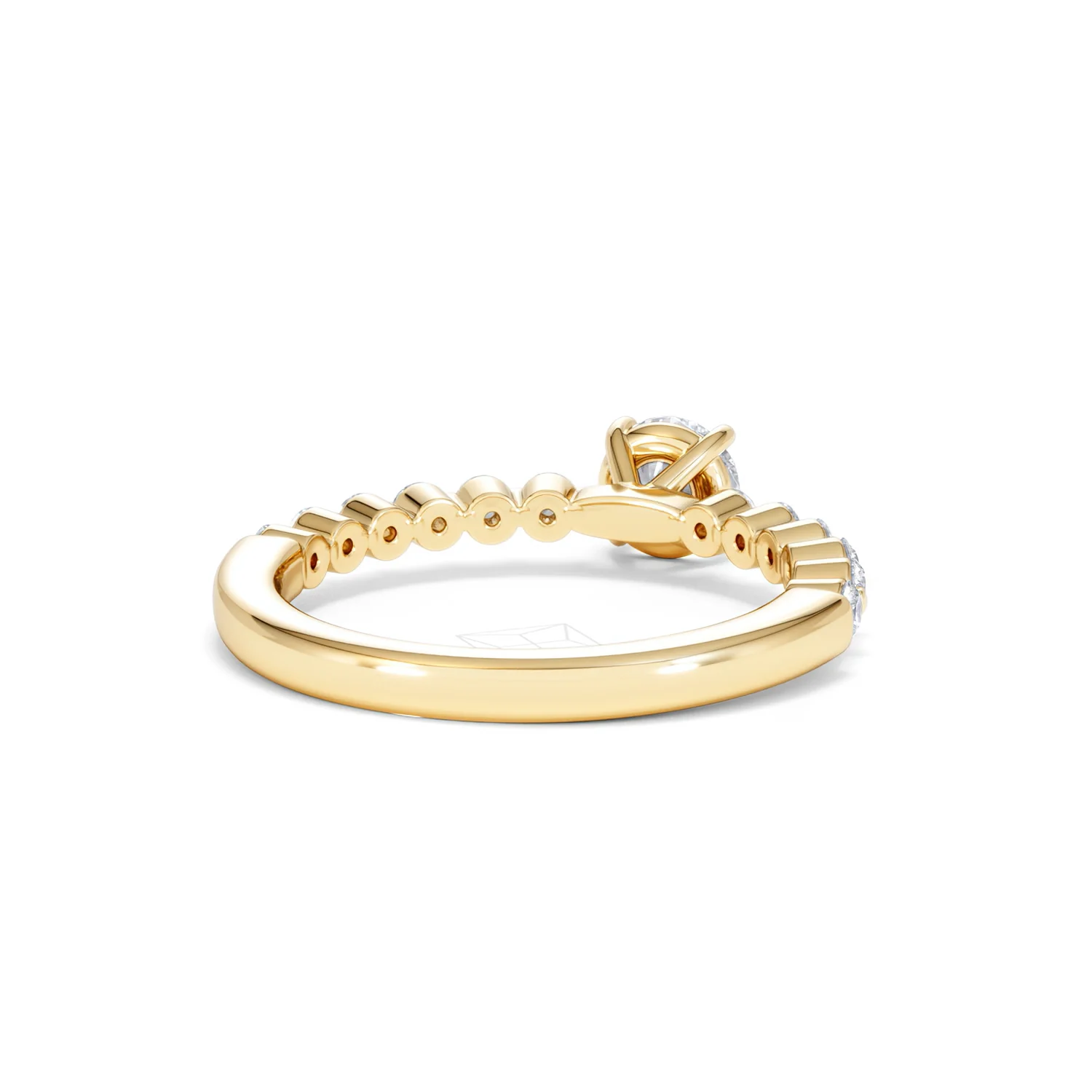 Solstice Round Cut 0.80ct Lab Diamond Engagement Ring F/VS in 9k Gold - Image 45