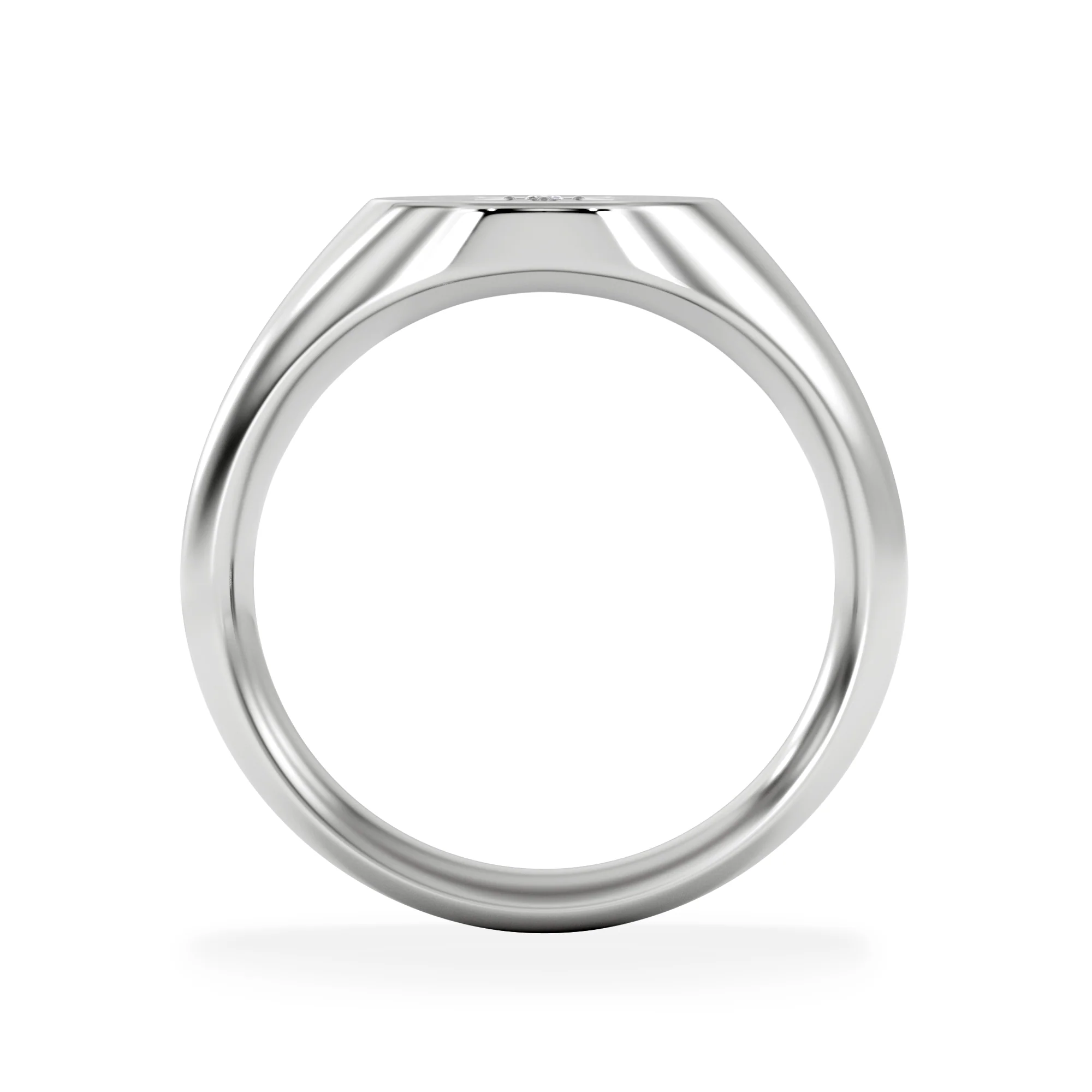 Star Signet Lab Diamond Ring in 925 Silver - Image 3