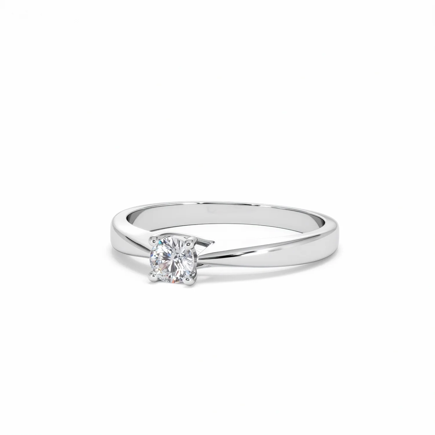 Naomi Lab Diamond Engagement Ring 0.25ct H/Si in 925 Silver - Image 83