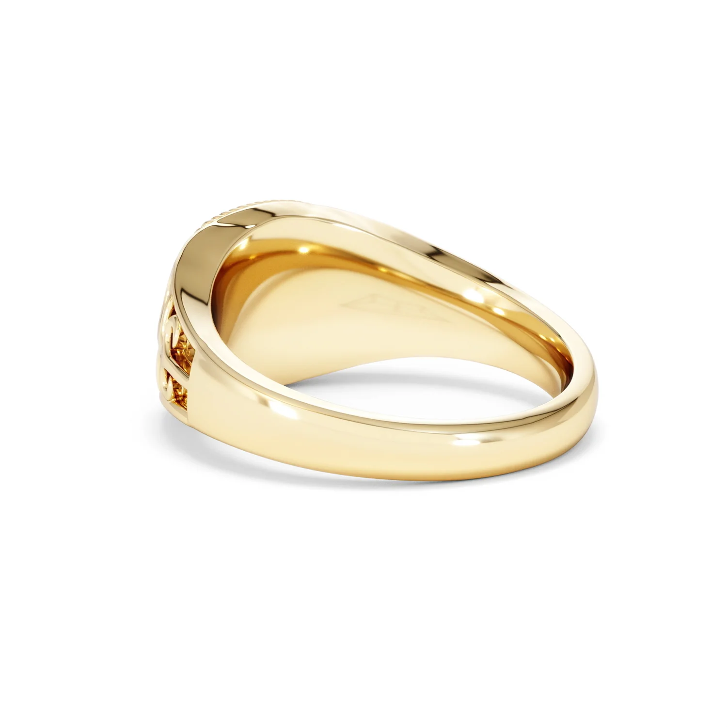 Taurus Zodiac 0.01ct Lab Diamond Signet Ring in 18K Gold Vermeil - Image 56