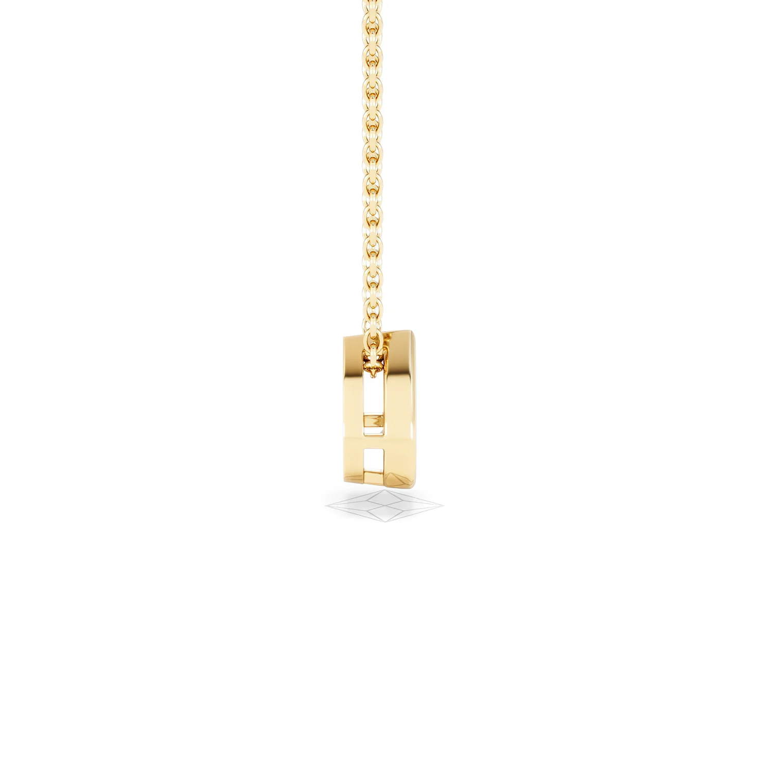 Teardrop Solitaire 0.25ct H/SI Round Cut Lab Grown Necklace in 18K Gold Vermeil - Image 29