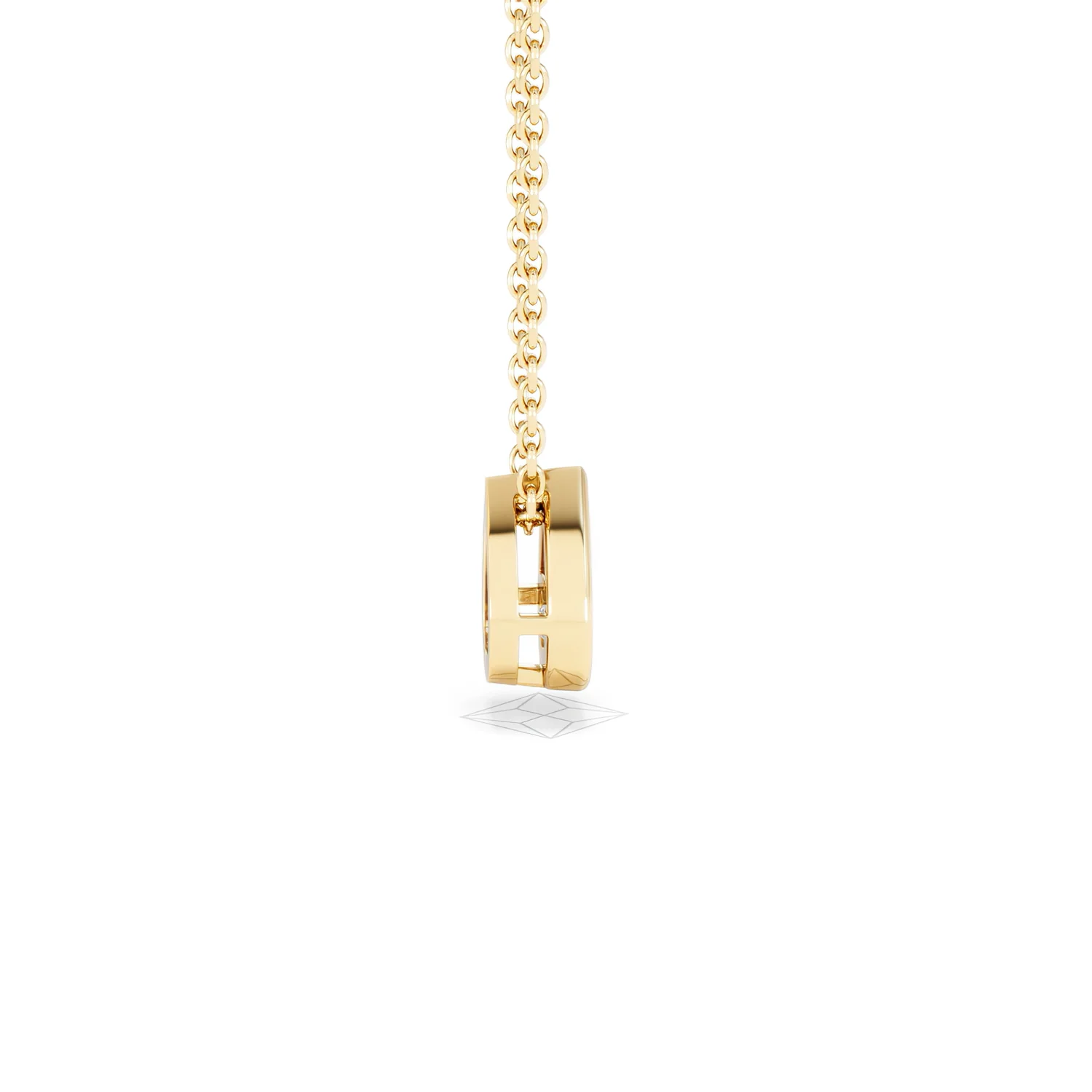 Teardrop Solitaire 0.25ct H/SI Round Cut Lab Grown Necklace in 18K Gold Vermeil - Image 30