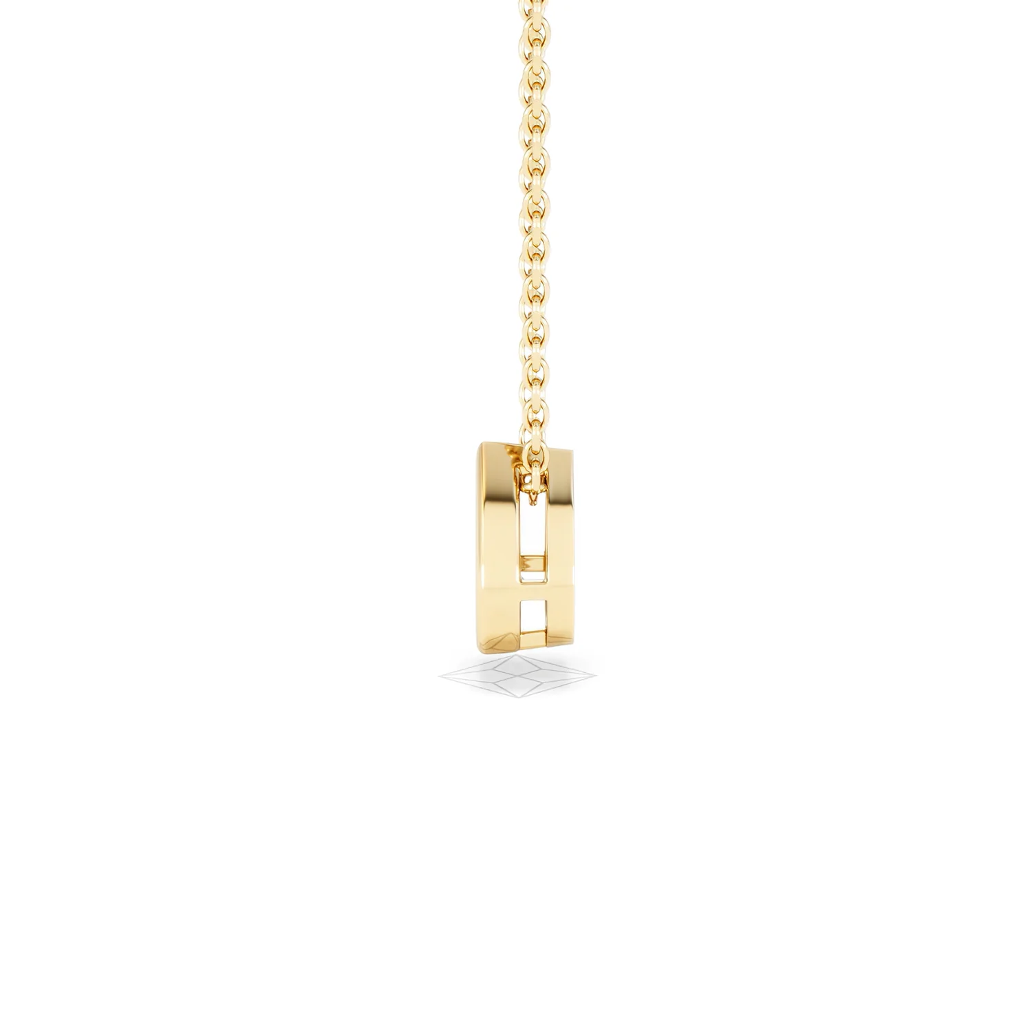 Teardrop Solitaire 0.25ct H/SI Round Cut Lab Grown Necklace in 18K Gold Vermeil - Image 69