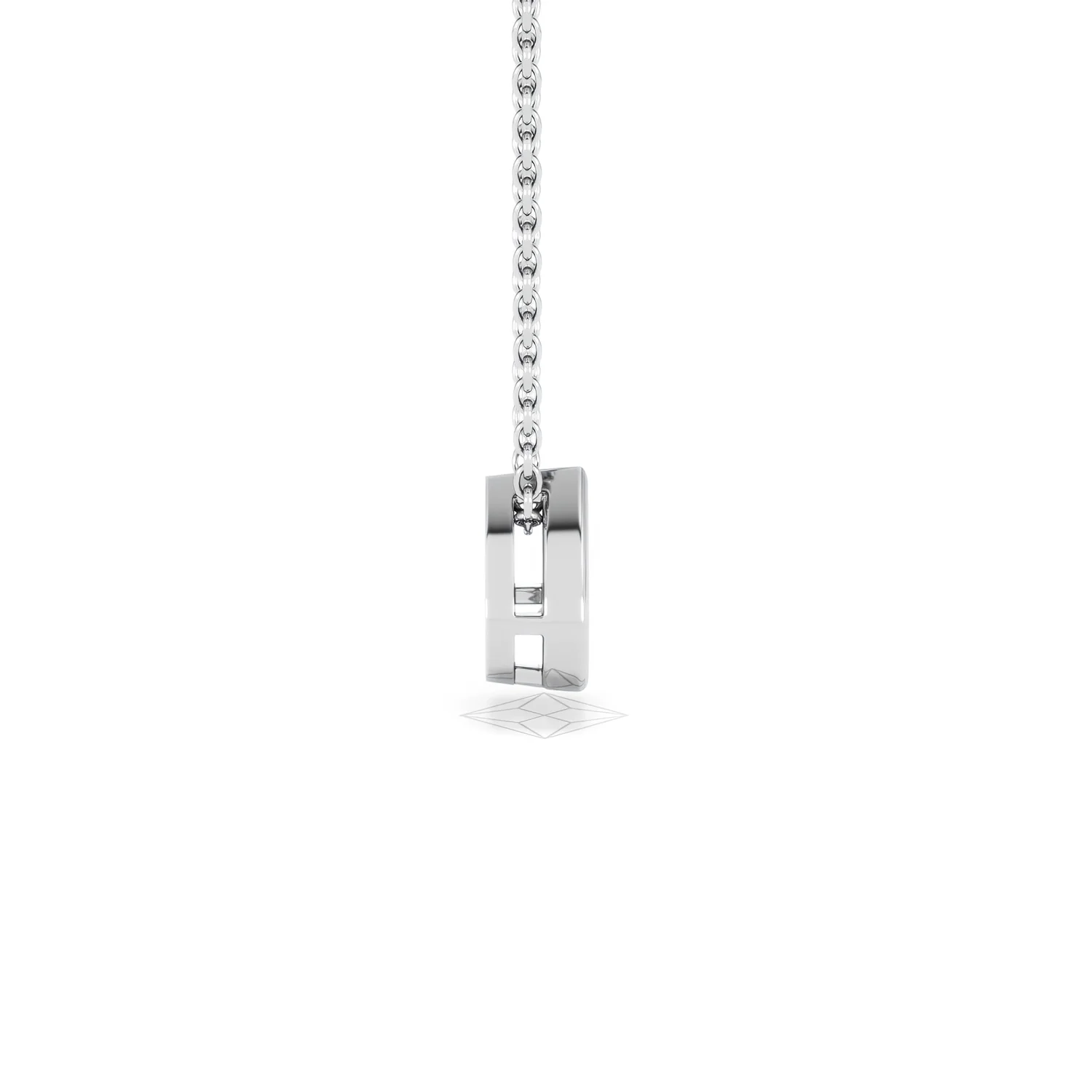 Teardrop Solitaire 0.25ct H/SI Round Cut Lab Grown Pendant Necklace in Sterling Silver - Image 29