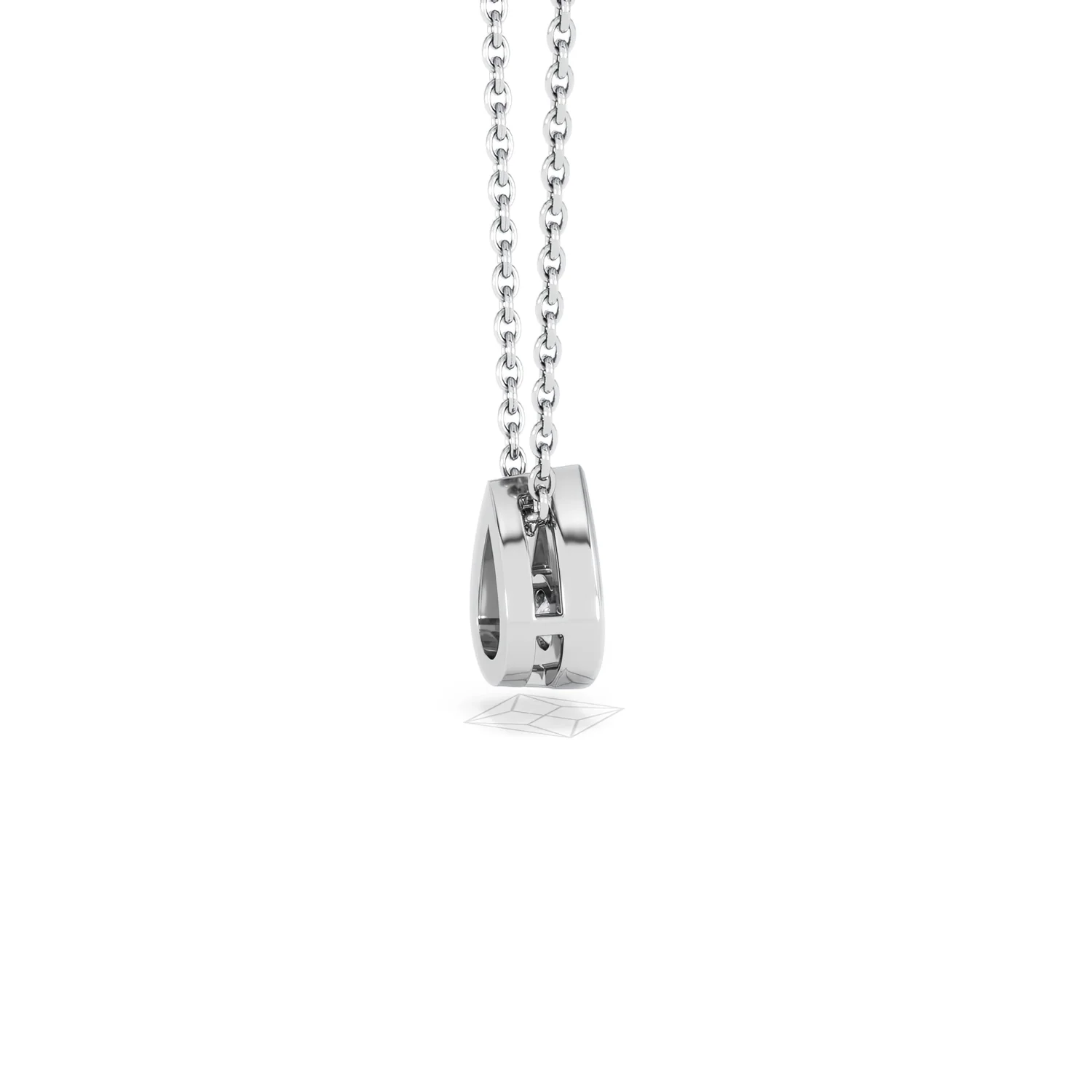 Teardrop Solitaire 0.25ct H/SI Round Cut Lab Grown Pendant Necklace in Sterling Silver - Image 33