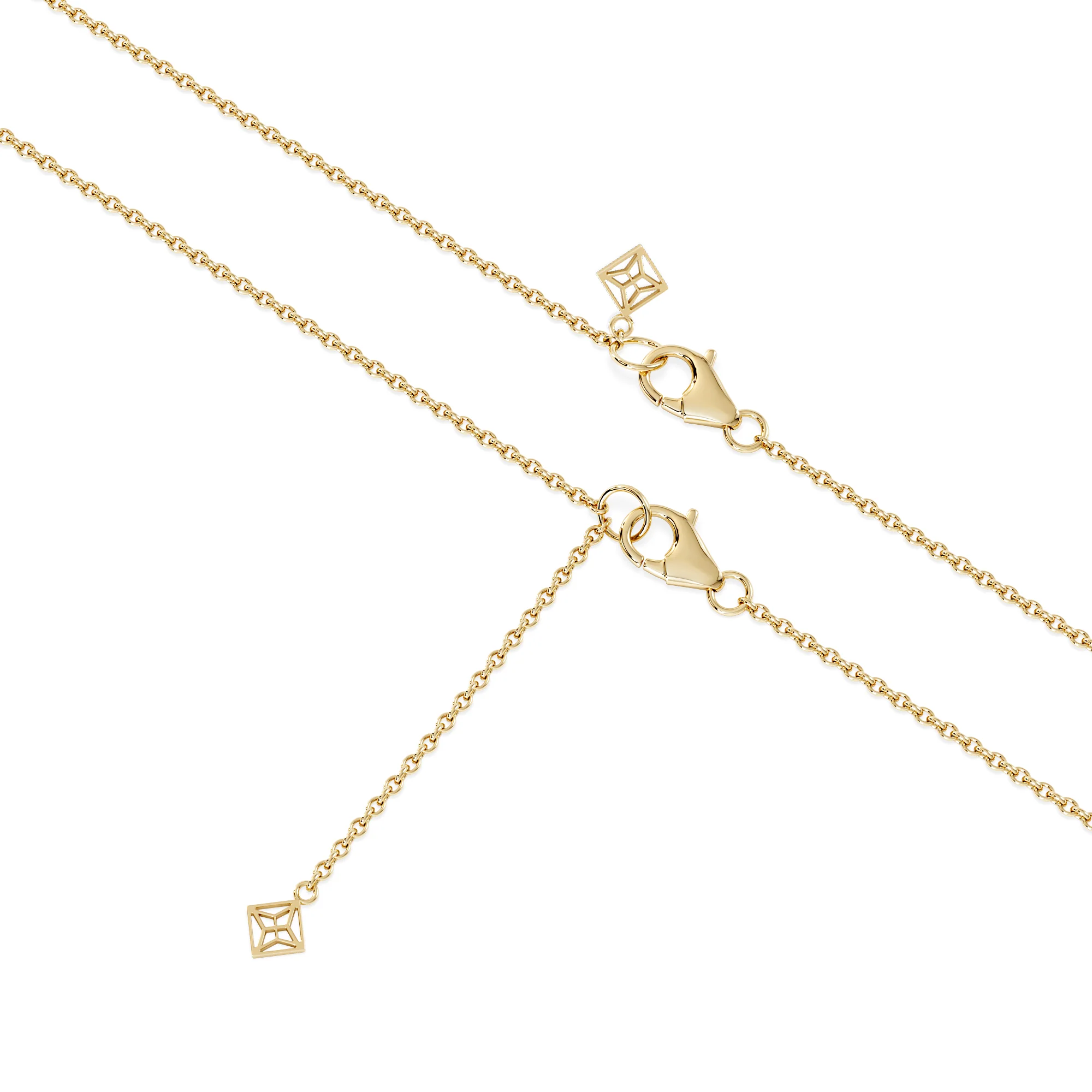Teardrop 0.10ct Round Cut Lab Grown Solitaire Pendant Necklace in 18K Gold Vermeil - Image 7