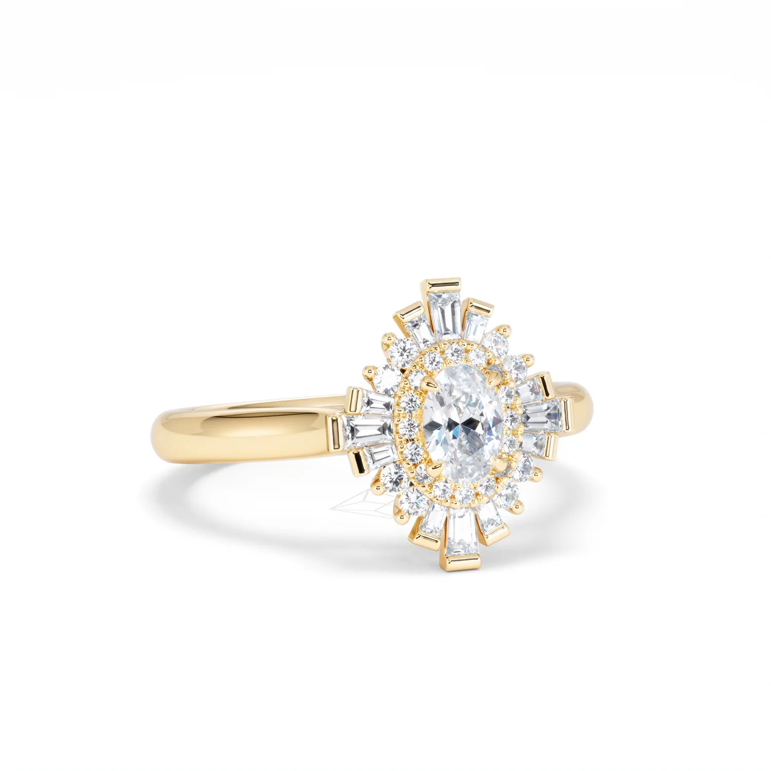 The Radiance Lab Diamond Ring 0.52ct H/SI Set in 18K Gold Vermeil - Image 14