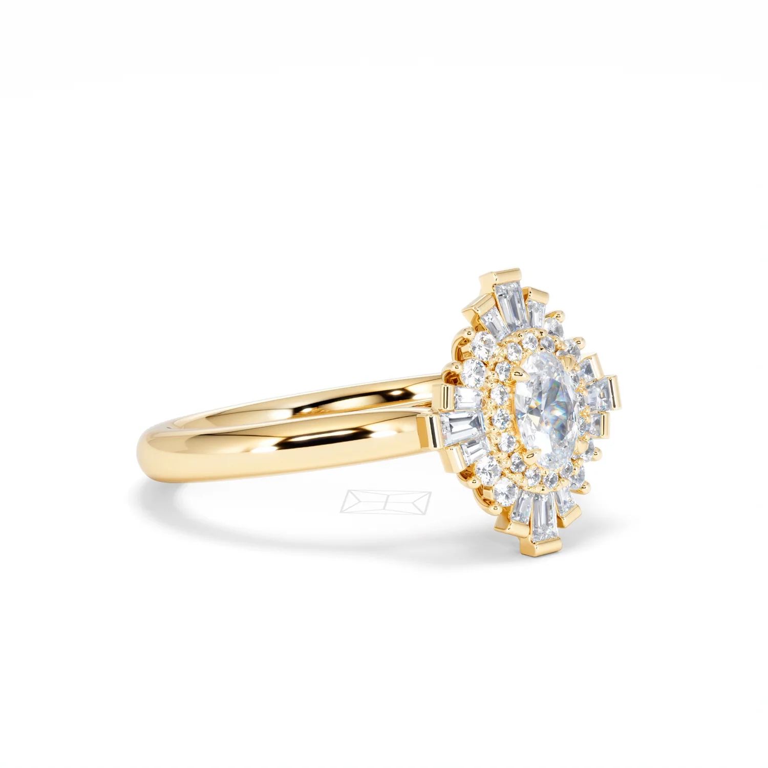 The Radiance Lab Diamond Ring 0.52ct H/SI Set in 18K Gold Vermeil - Image 19