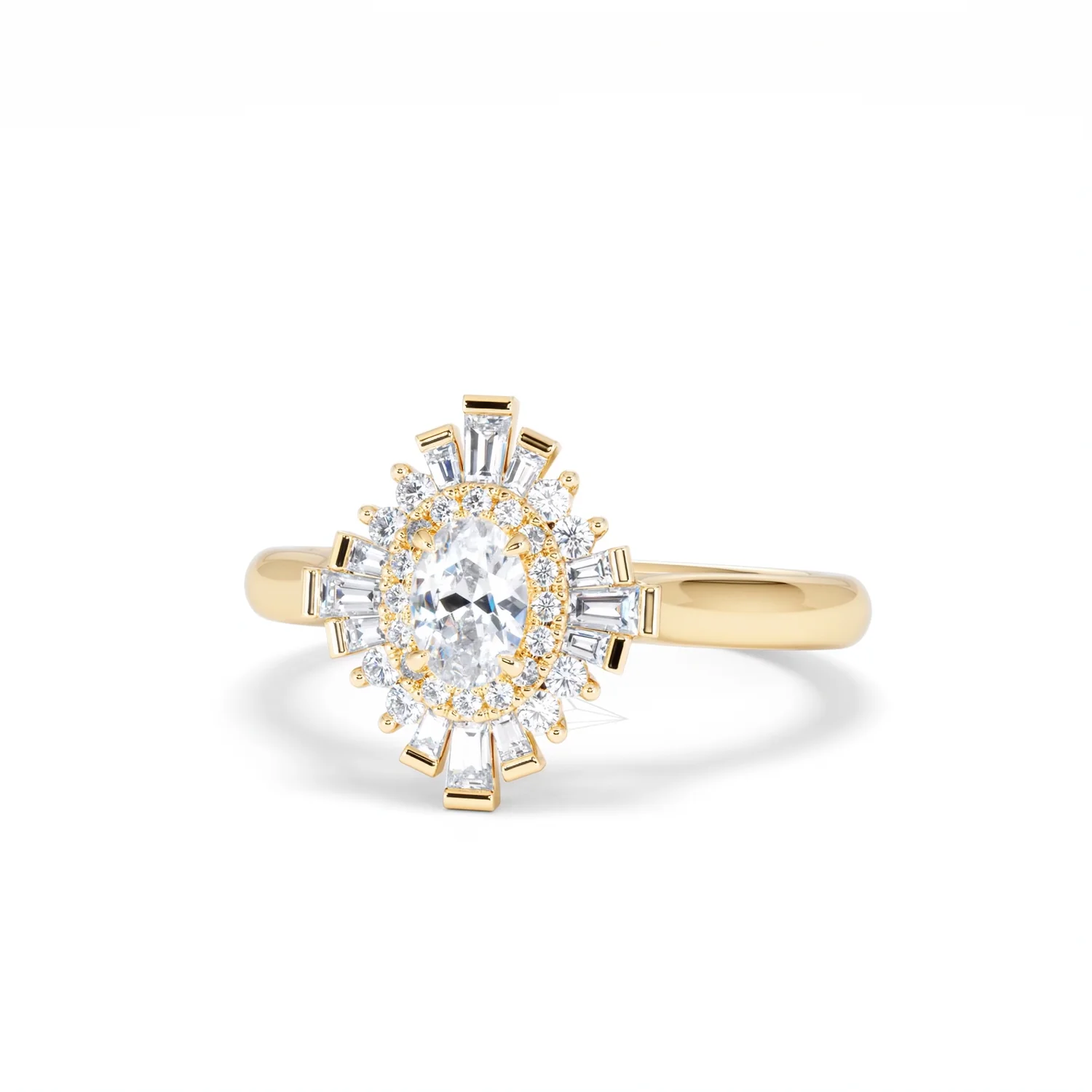 The Radiance Lab Diamond Ring 0.52ct H/SI Set in 18K Gold Vermeil - Image 87