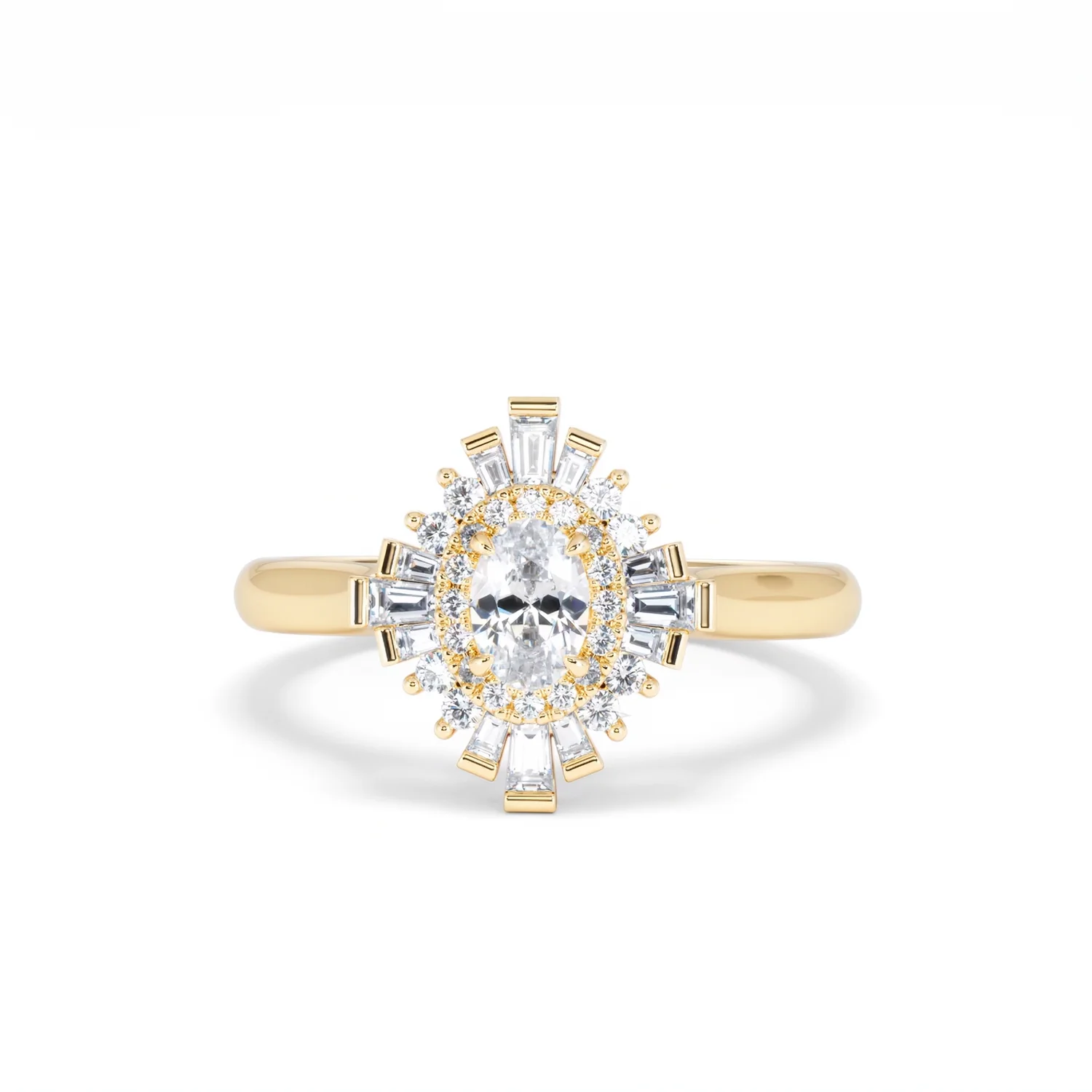 The Radiance Lab Diamond Ring 0.52ct H/SI Set in 18K Gold Vermeil - Image 89