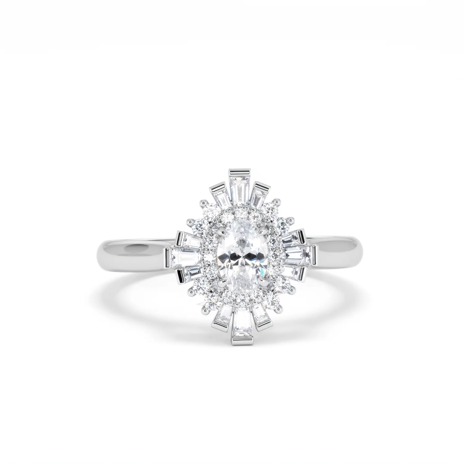 The Radiance Lab Diamond Ring 0.52ct H/SI Set in 925 Silver - Image 11