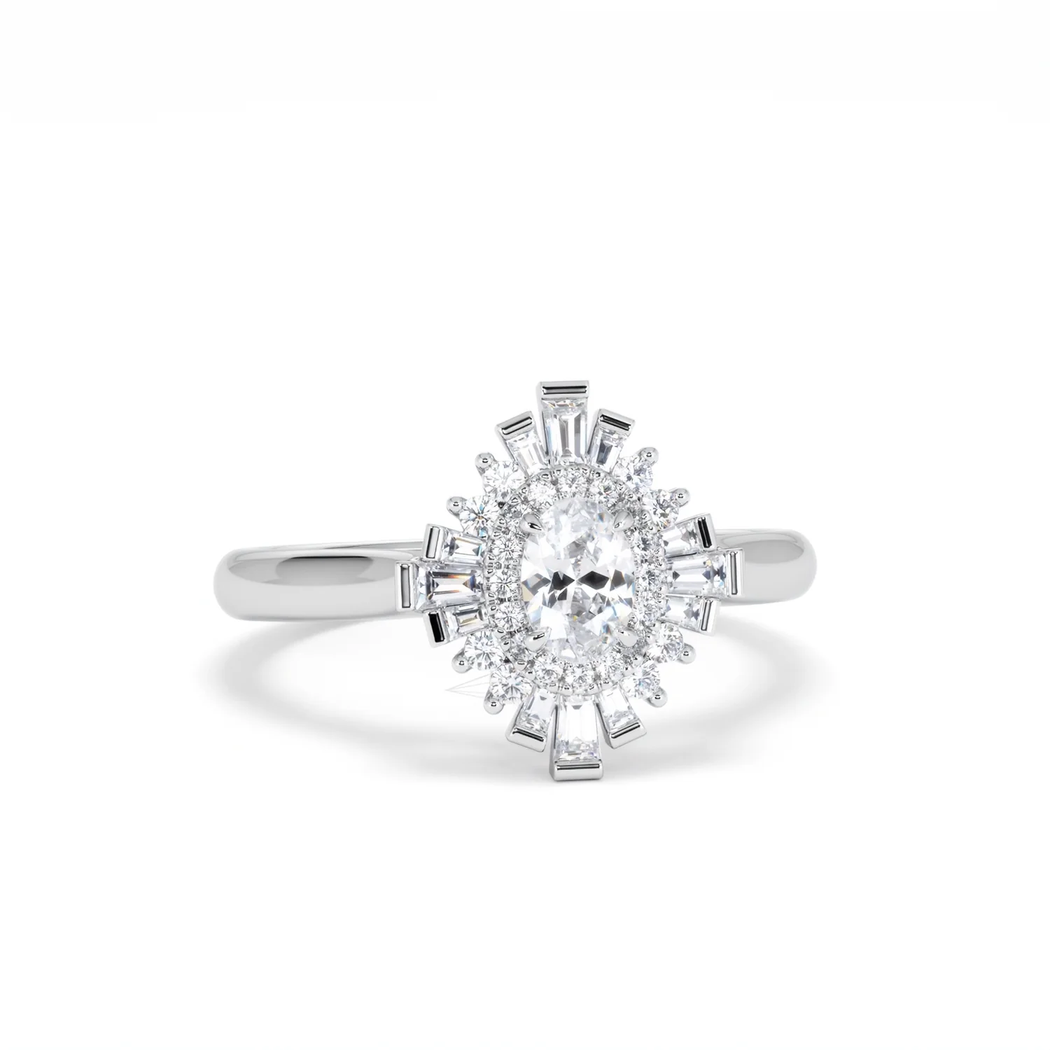 The Radiance Lab Diamond Ring 0.52ct H/SI Set in 925 Silver - Image 12
