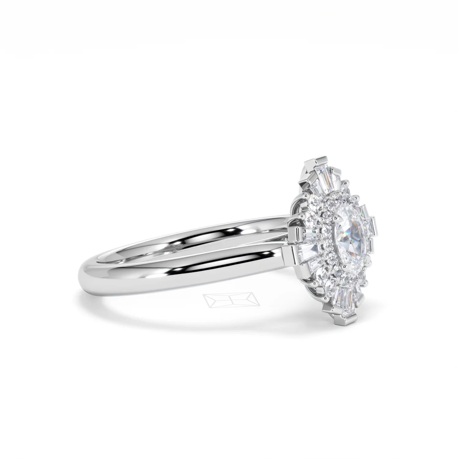 The Radiance Lab Diamond Ring 0.52ct H/SI Set in 925 Silver - Image 22