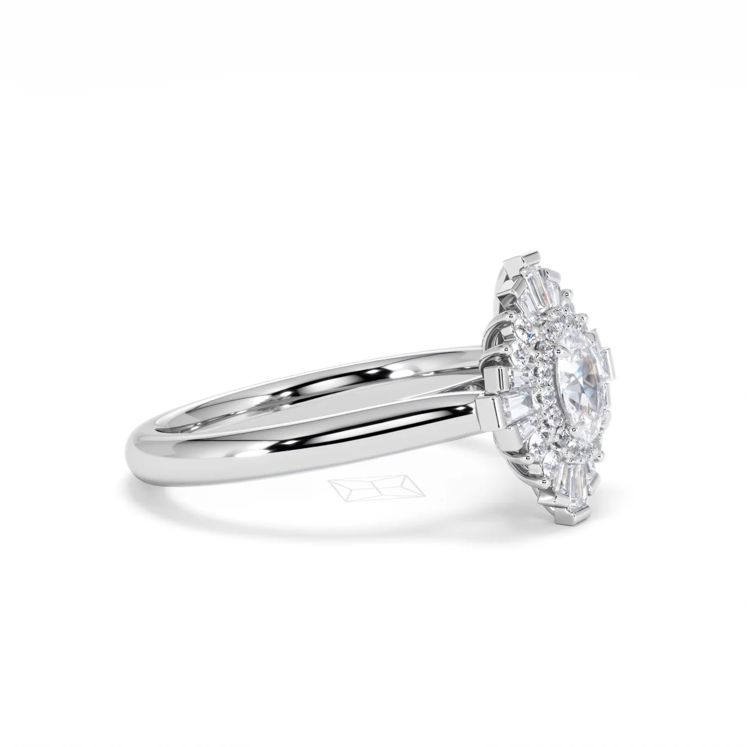The Radiance Lab Diamond Ring 0.52ct H/SI Set in 925 Silver - Image 23