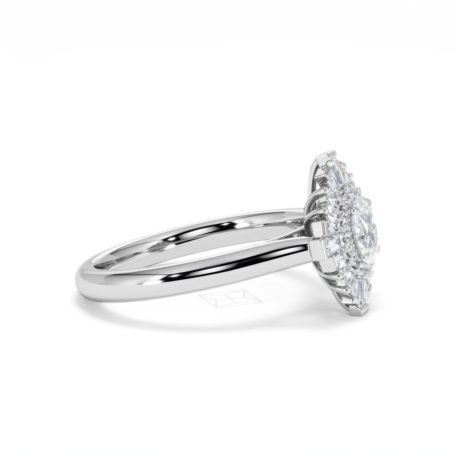 The Radiance Lab Diamond Ring 0.52ct H/SI Set in 925 Silver - Image 25