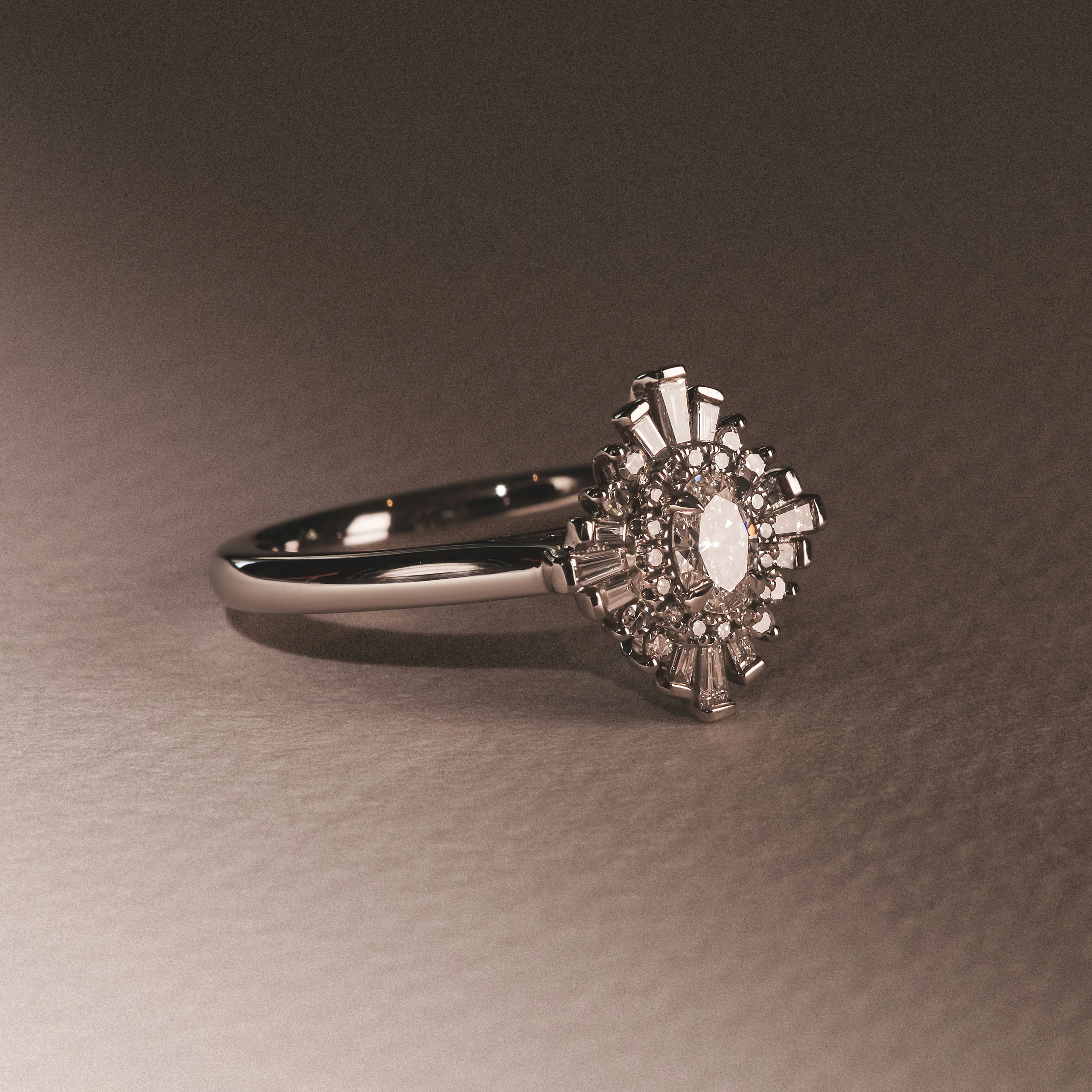 The Radiance Lab Diamond Ring 0.52ct H/SI Set in 925 Silver - Image 8