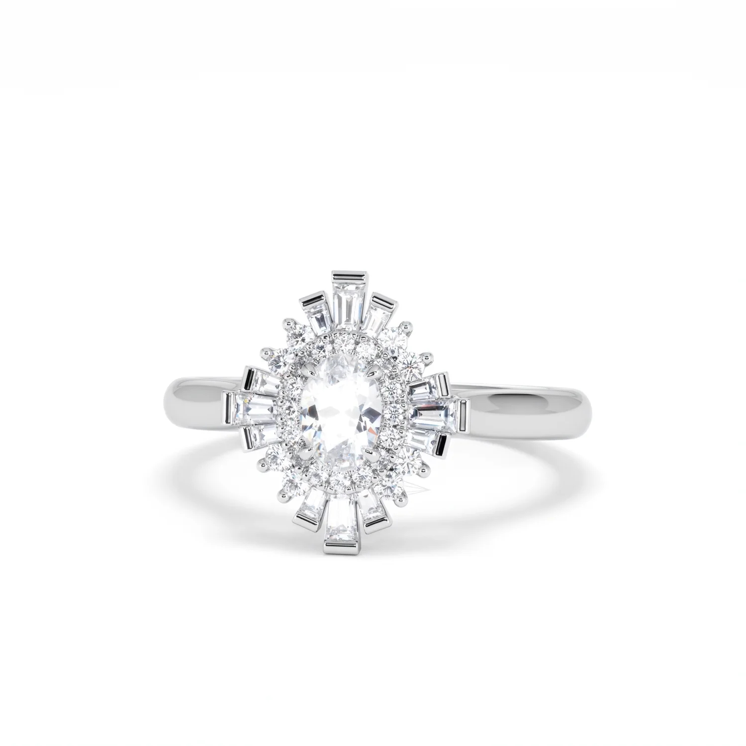The Radiance Lab Diamond Ring 0.52ct H/SI Set in 925 Silver - Image 88