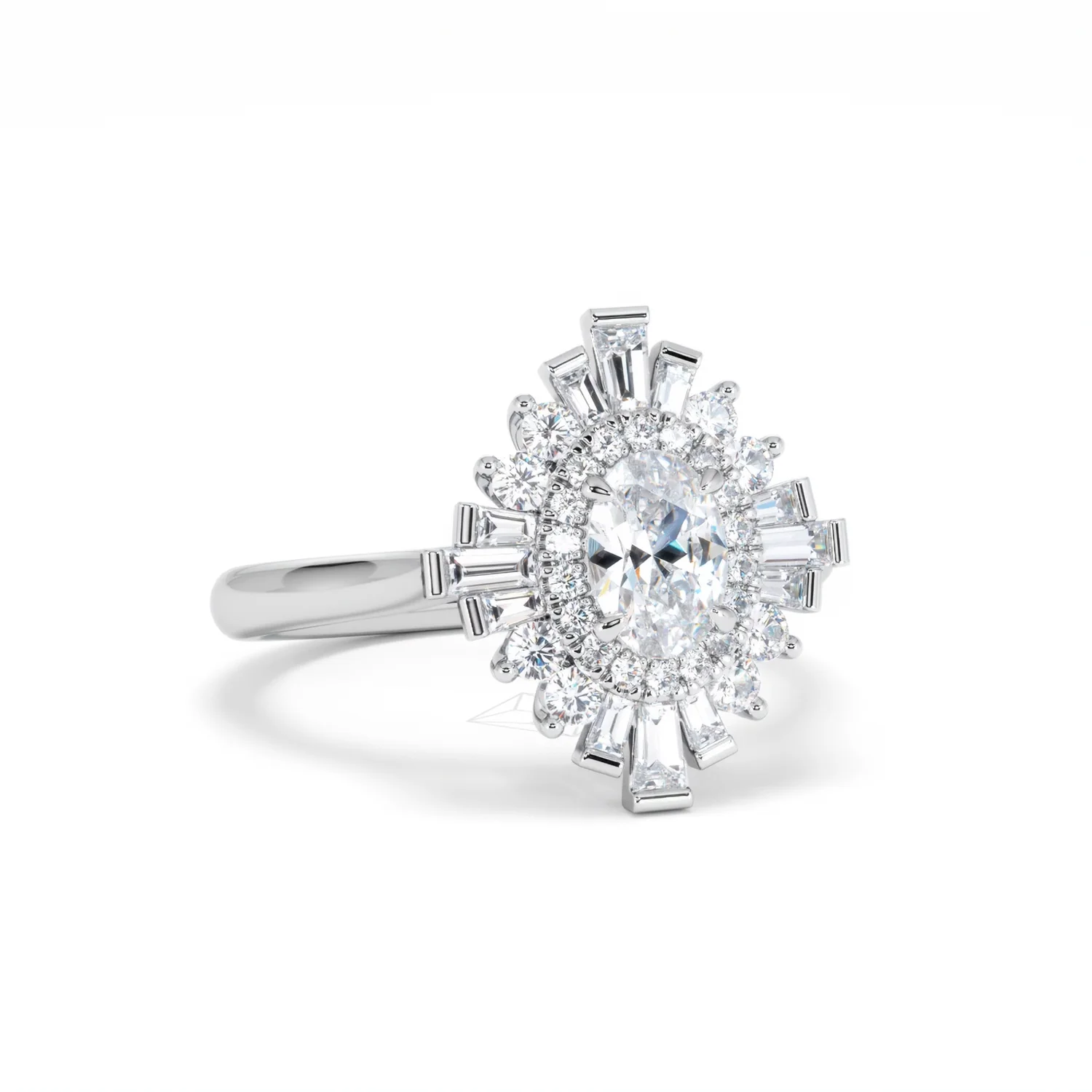 The Radiance Lab Diamond Ring 1.08ct H/SI Set in 9K White Gold - Image 14