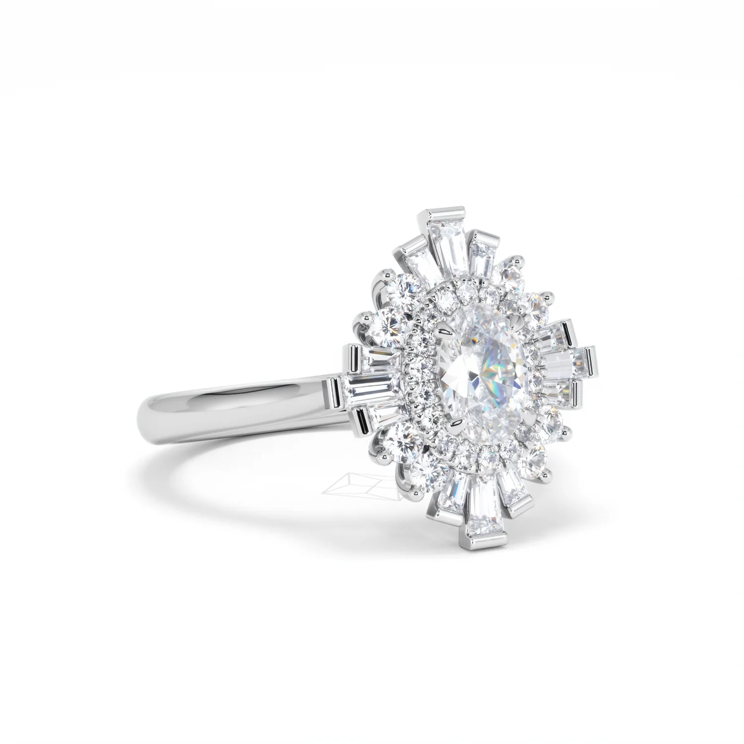 The Radiance Lab Diamond Ring 1.08ct H/SI Set in 9K White Gold - Image 16